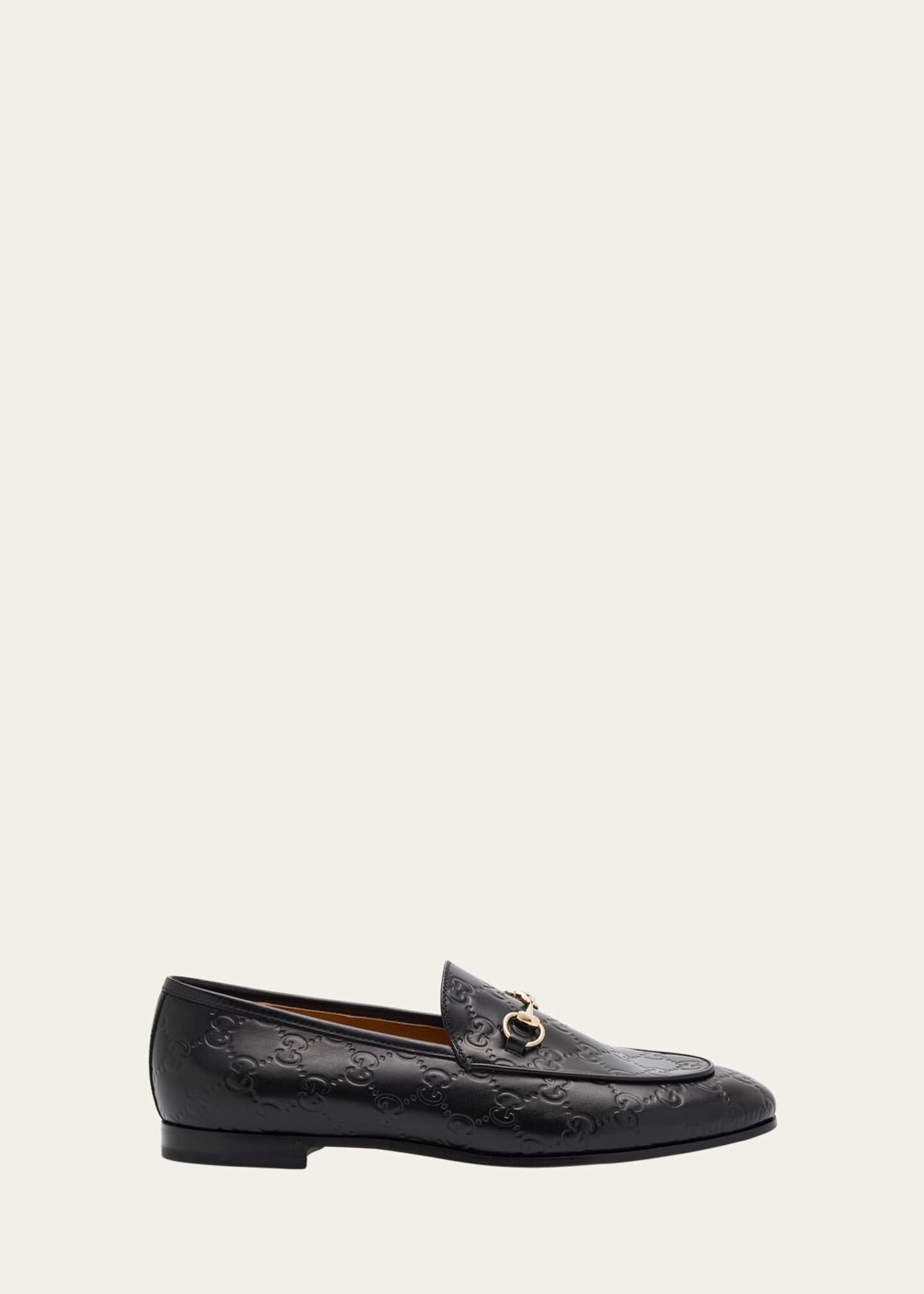 Gucci Jordaan GG Leather Bit Loafers Image 1 of 6