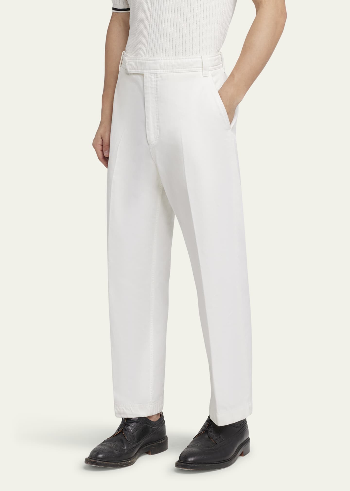 Thom Browne Men's Garment-Dyed Chino Pants Image 4 of 5