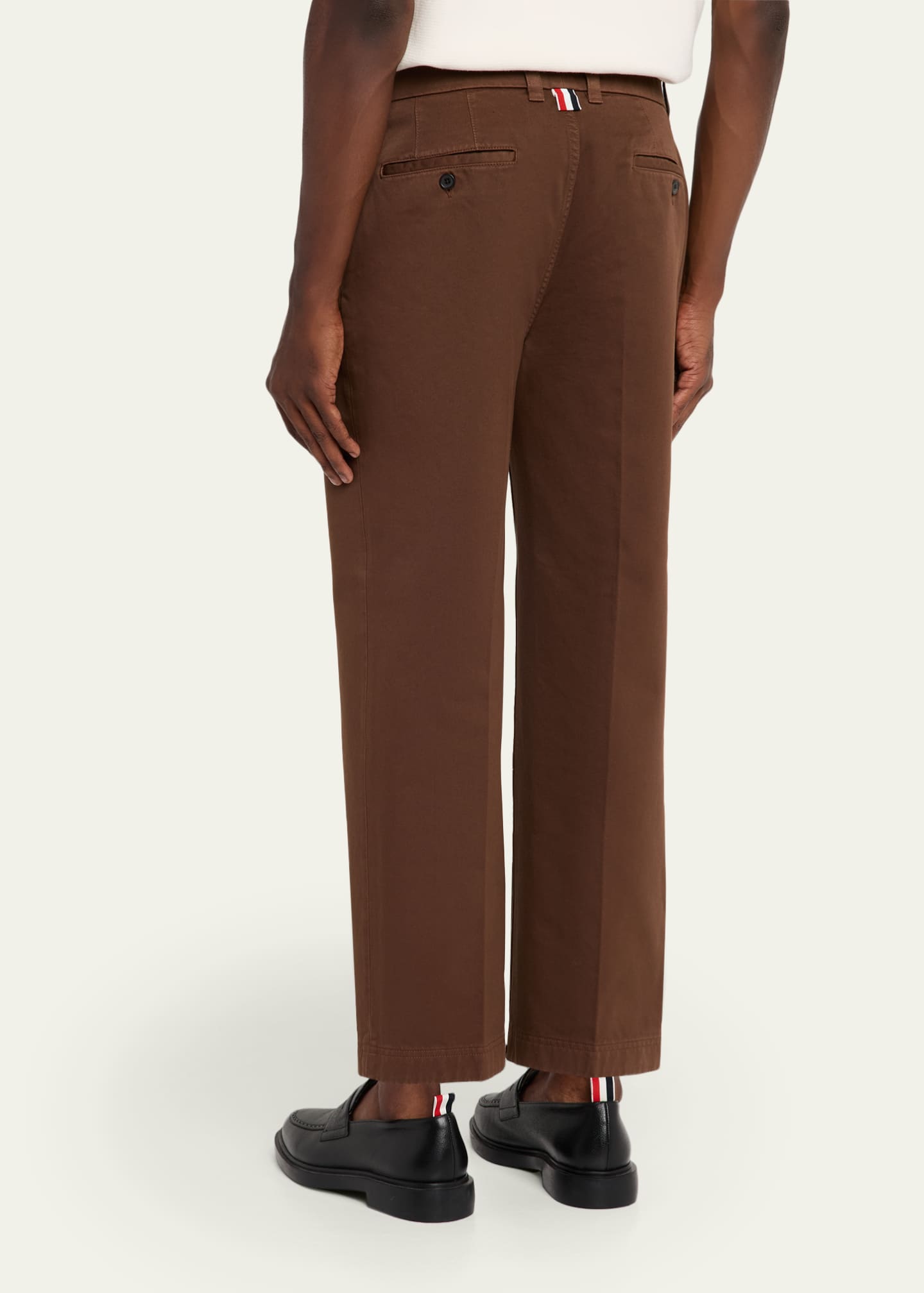 Thom Browne Men's Garment-Dyed Chino Pants Image 3 of 5