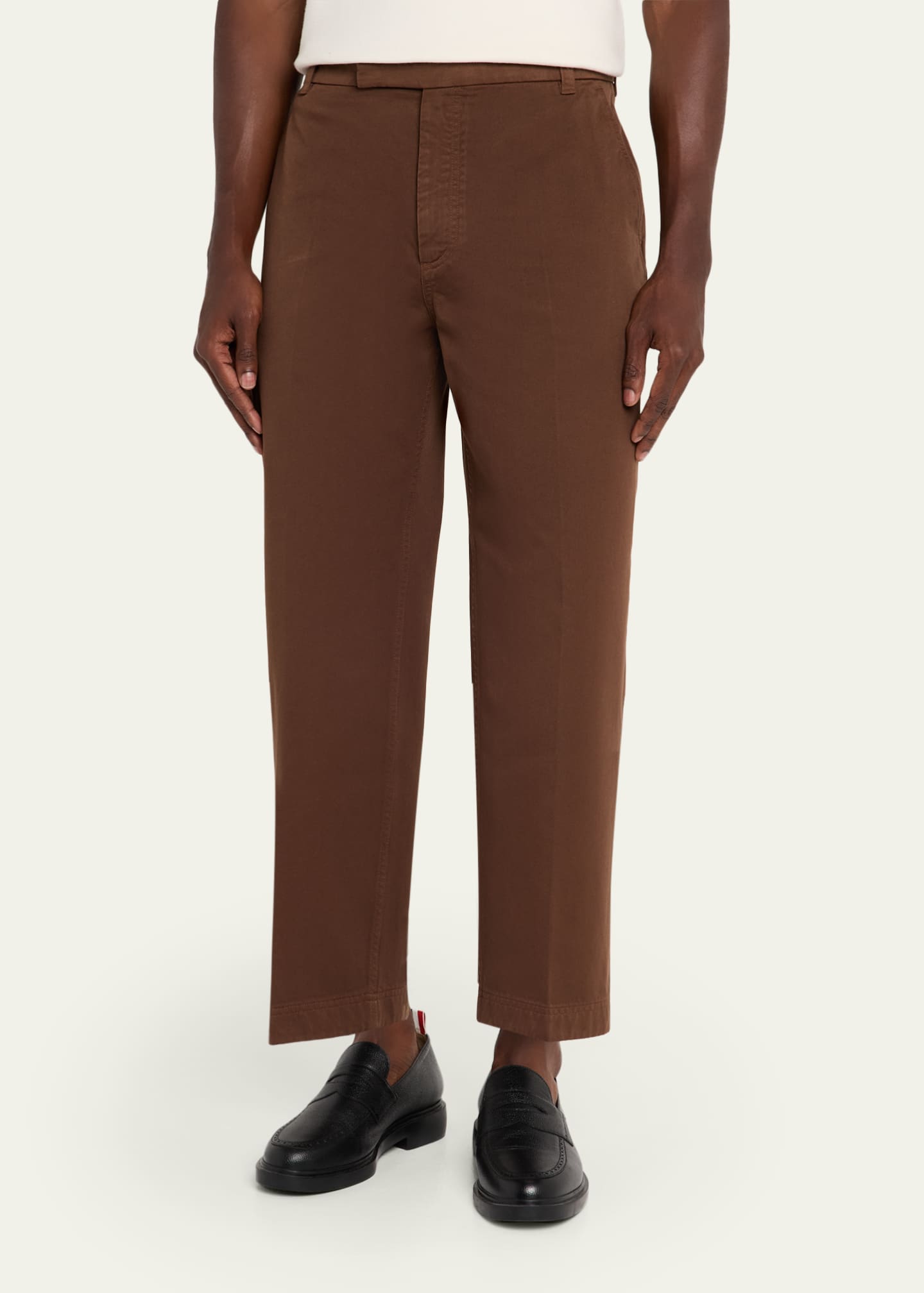Thom Browne Men's Garment-Dyed Chino Pants Image 4 of 5