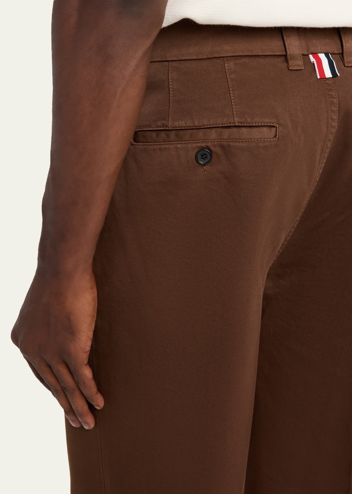 Thom Browne Men's Garment-Dyed Chino Pants Image 5 of 5
