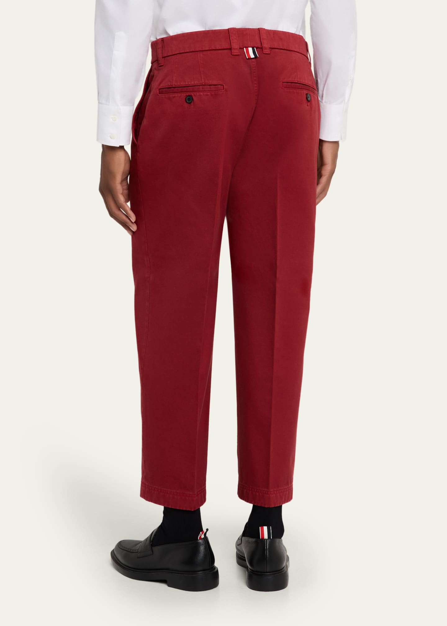 Thom Browne Men's Garment-Dyed Chino Pants Image 3 of 5