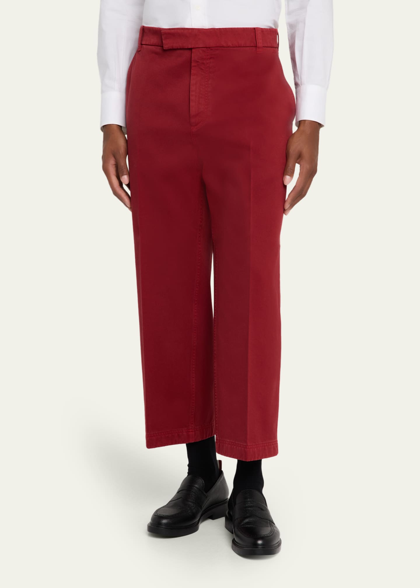 Thom Browne Men's Garment-Dyed Chino Pants Image 4 of 5