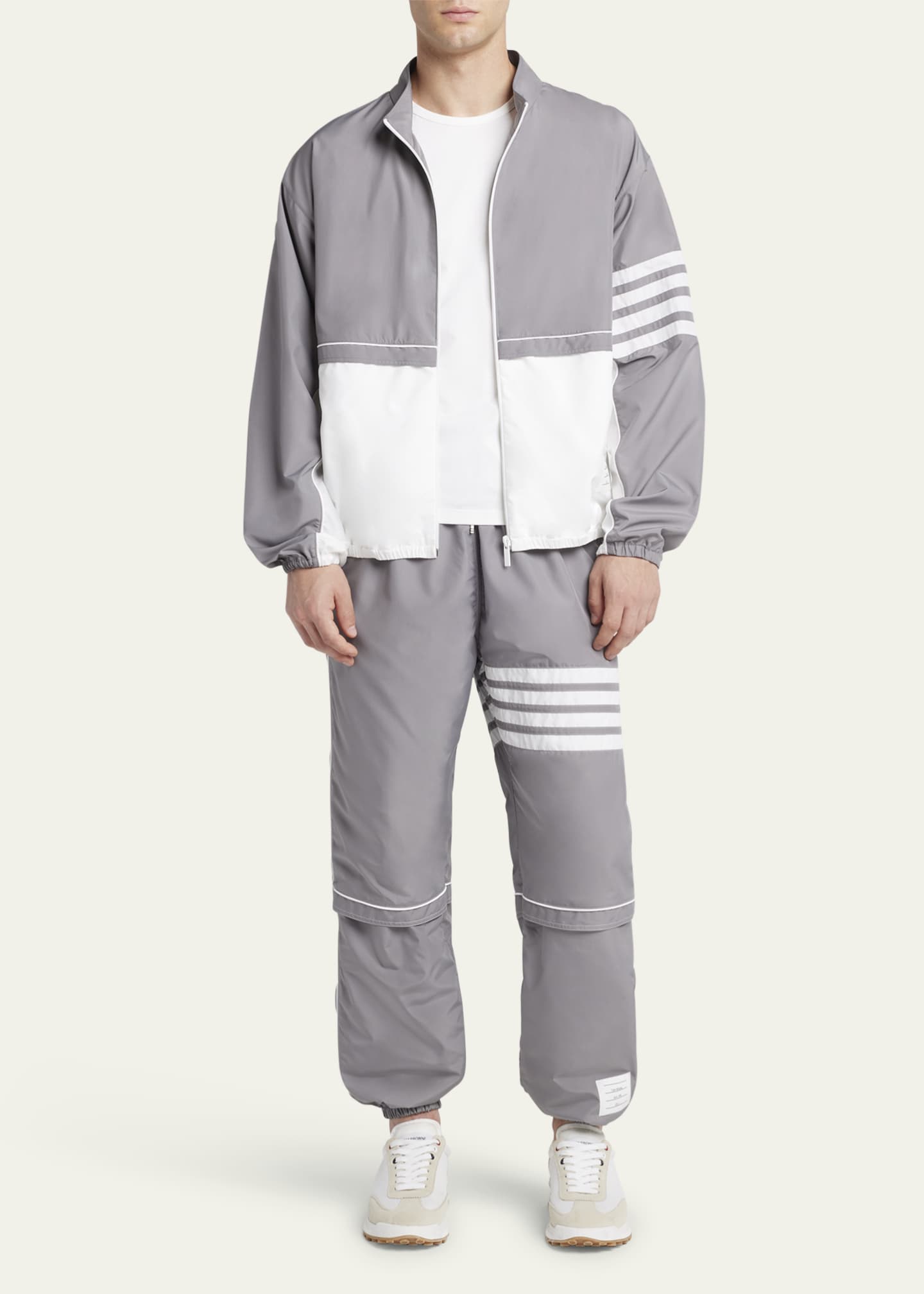 Thom Browne Men's Colorblock Ripstop Jacket Image 2 of 5