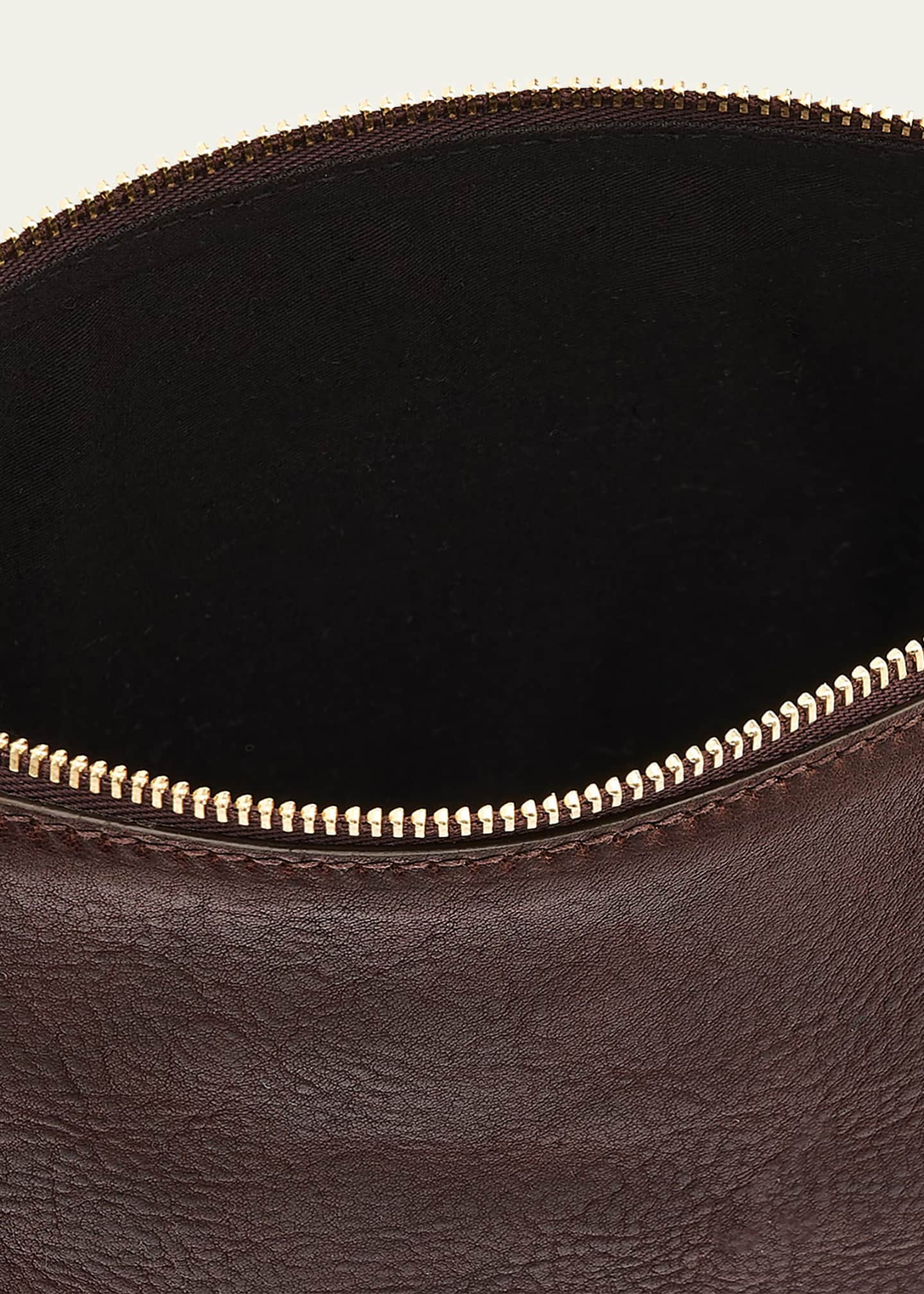 Il Bisonte Snodo Zip Leather Clutch Bag Image 3 of 4