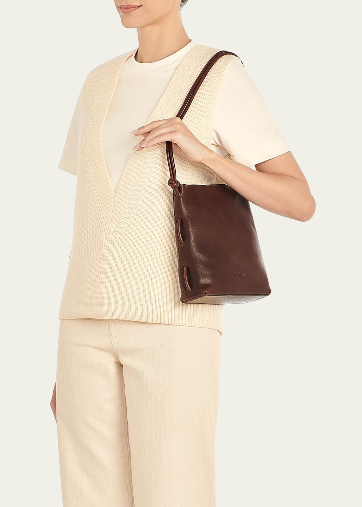 Il Bisonte Snodo Knot Leather Shoulder Bag Image 5 of 5