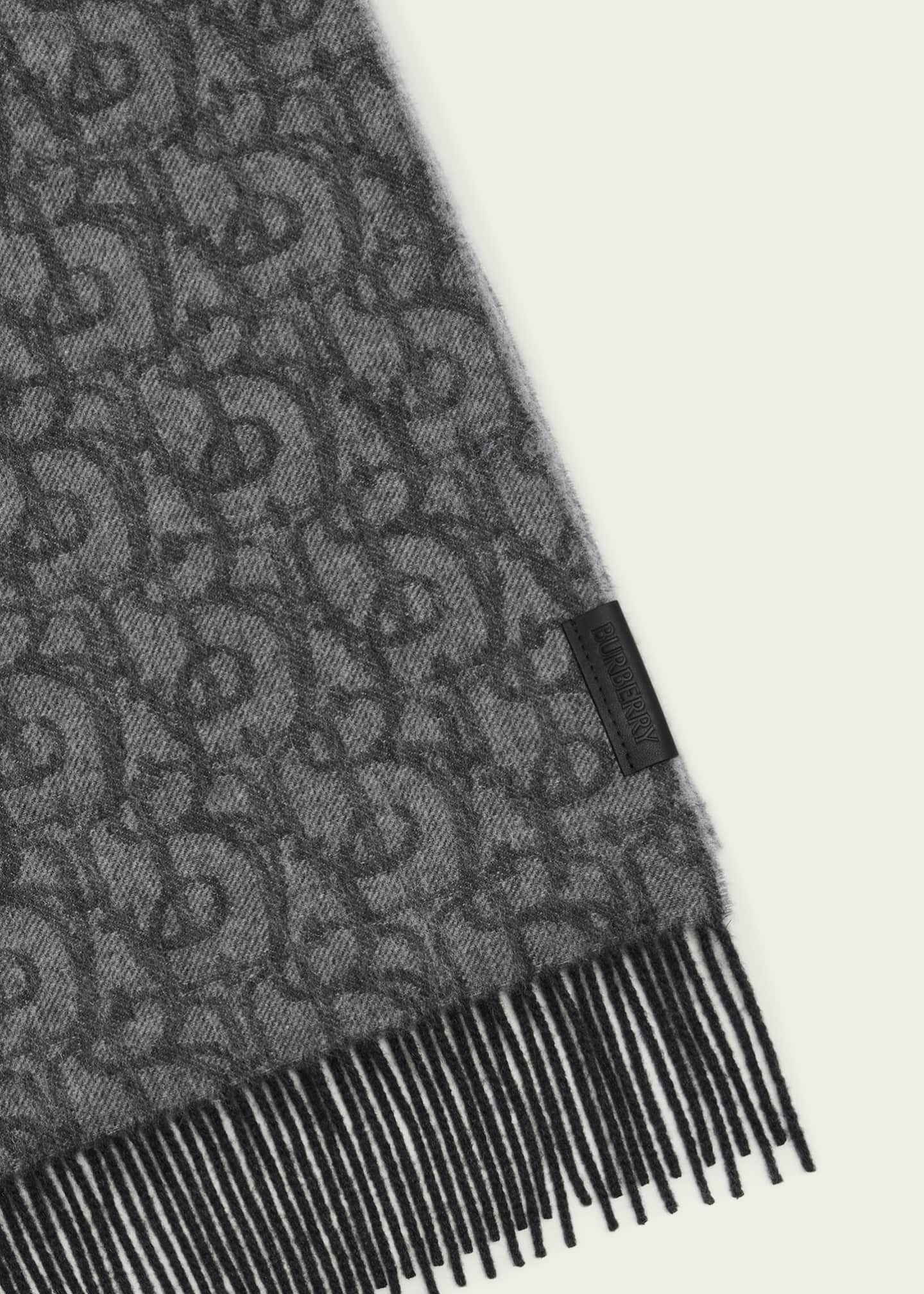Burberry Men's B Charm Cashmere Scarf Image 4 of 4
