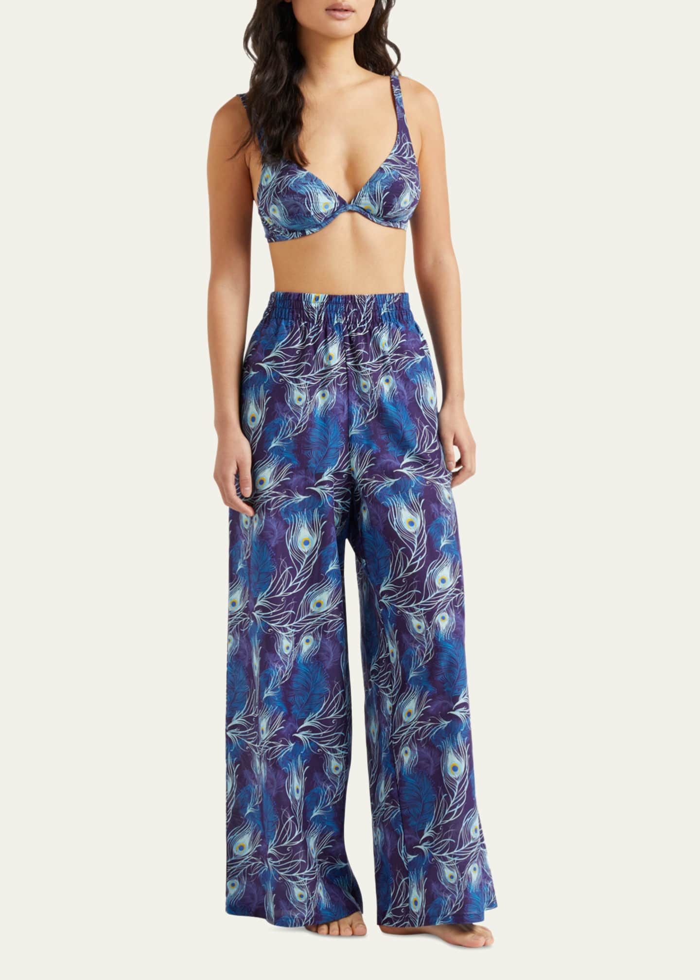 Vilebrequin Eyes of the Wind Cotton-Silk Pants Image 2 of 3