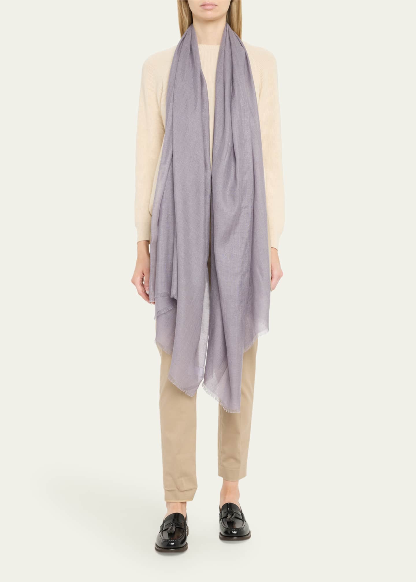 Brunello Cucinelli Cashmere Blend Scarf Image 2 of 4