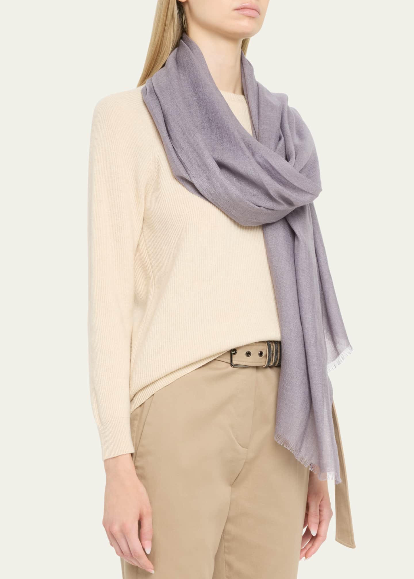 Brunello Cucinelli Cashmere Blend Scarf Image 3 of 4