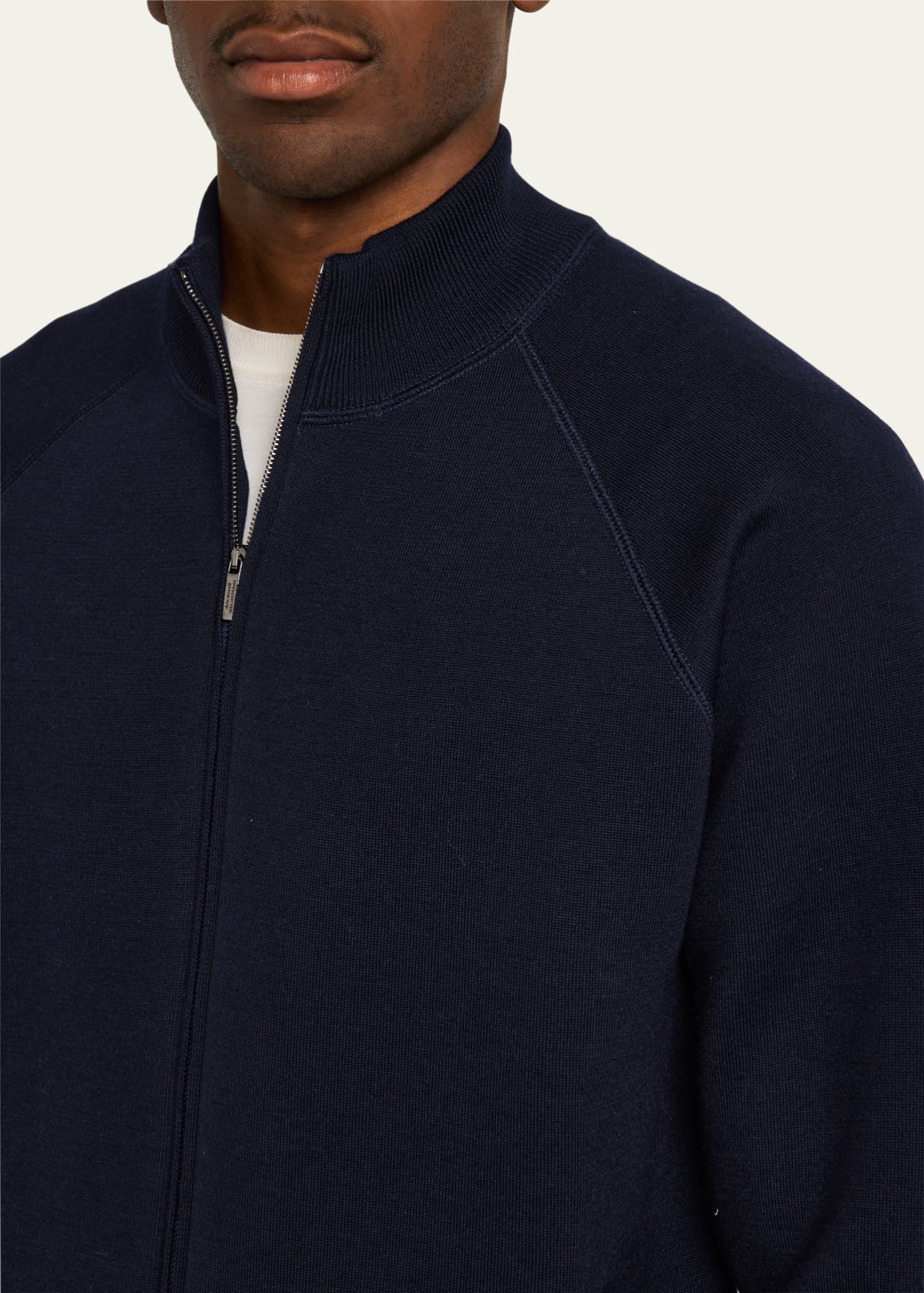 Baldassari Men's Wool Double-Face Full-Zip Sweater Image 5 of 5