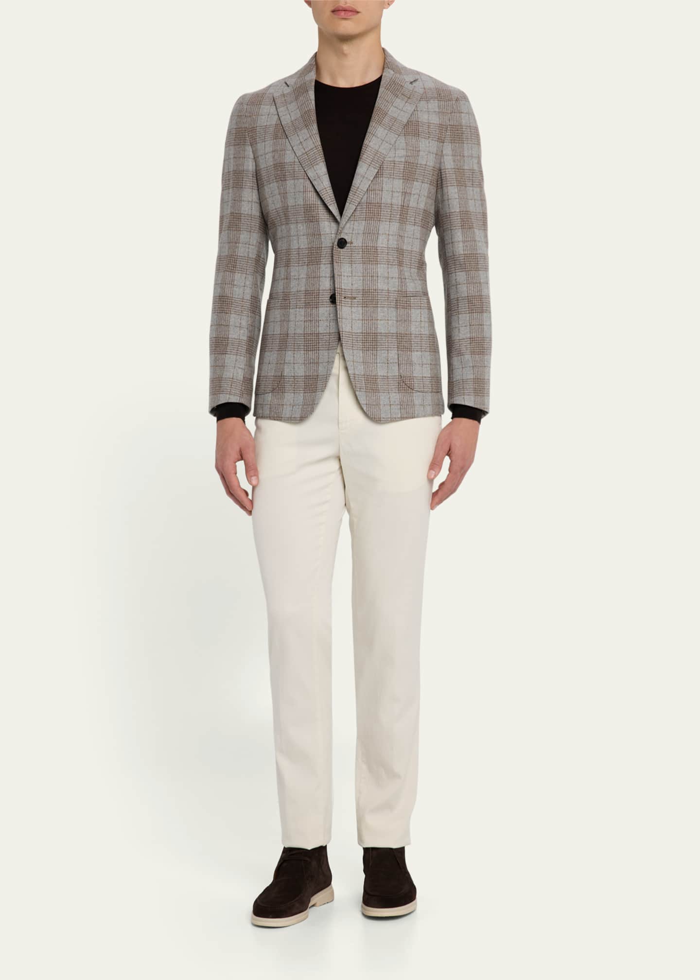 Baldassari Men's Wool-Cashmere Flannel Sport Coat Image 2 of 8