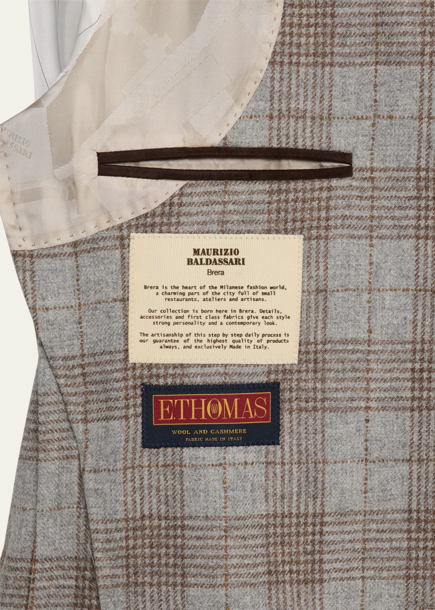 Baldassari Men's Wool-Cashmere Flannel Sport Coat Image 6 of 8