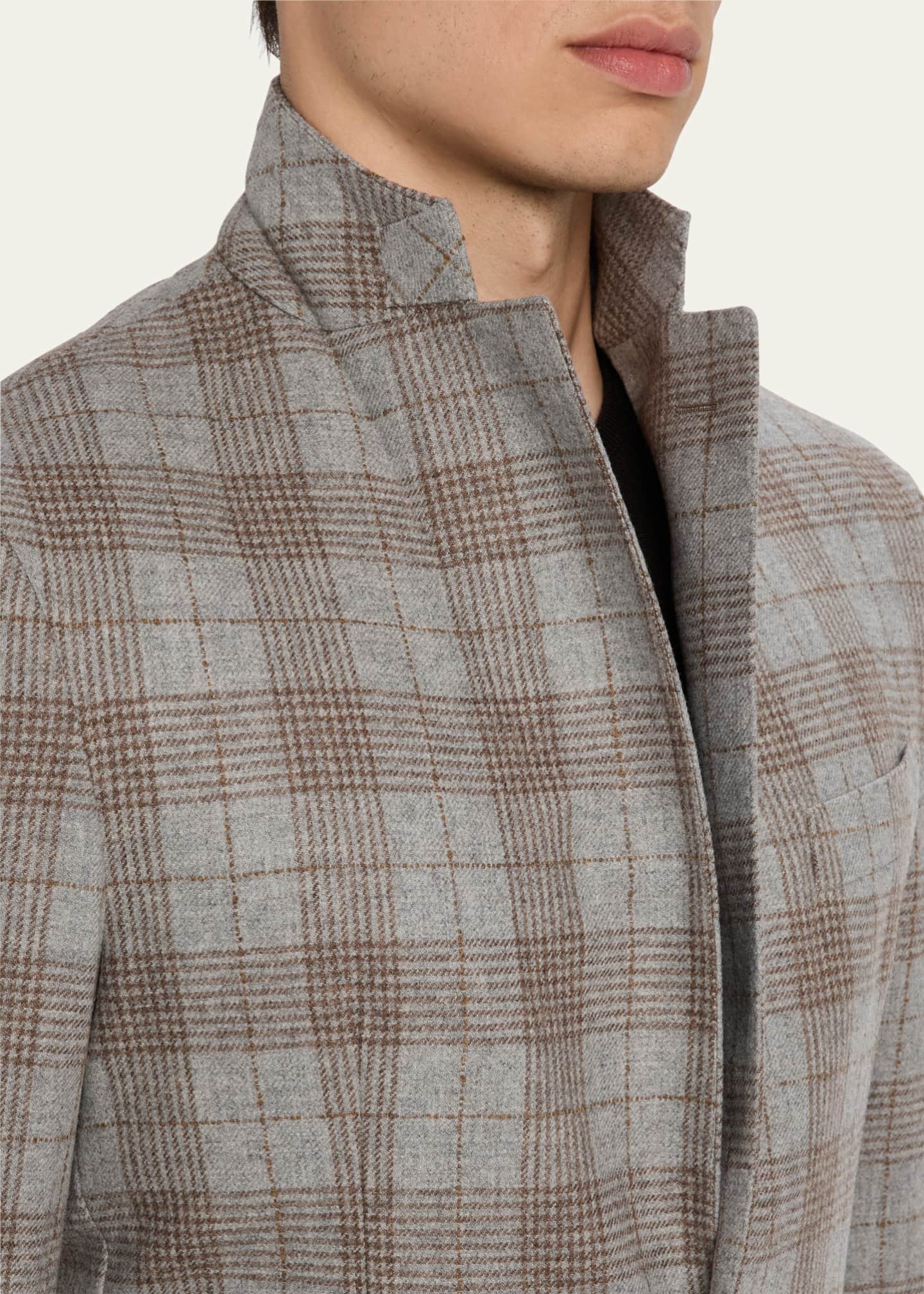 Baldassari Men's Wool-Cashmere Flannel Sport Coat Image 7 of 8