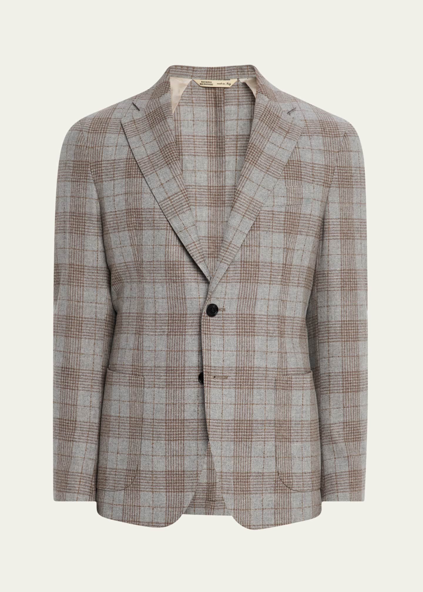 Baldassari Men's Wool-Cashmere Flannel Sport Coat Image 1 of 8