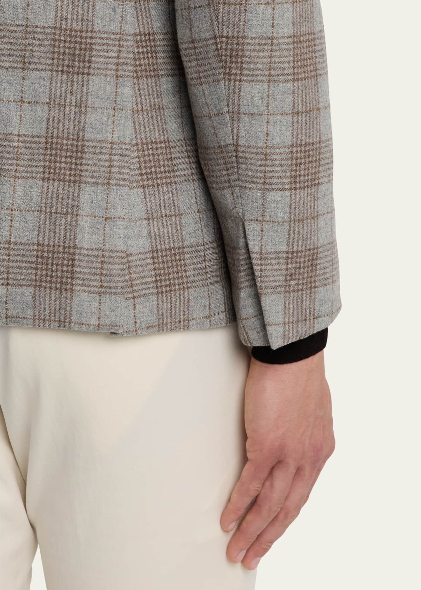 Baldassari Men's Wool-Cashmere Flannel Sport Coat Image 8 of 8
