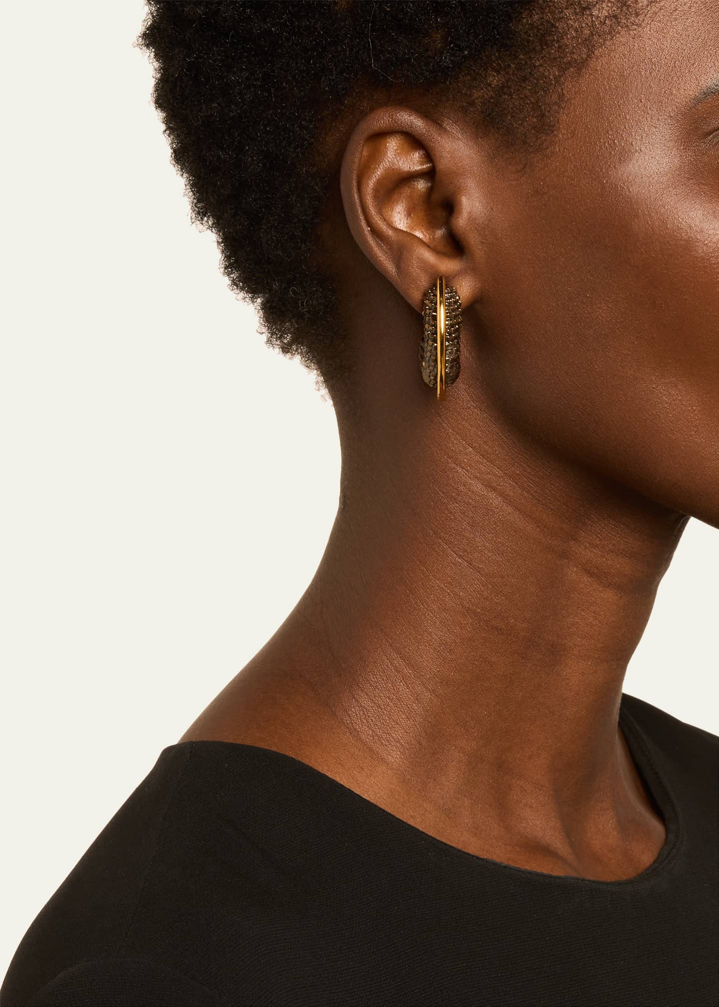 Susana Vega Mini Alba Hoop Earrings Image 2 of 4