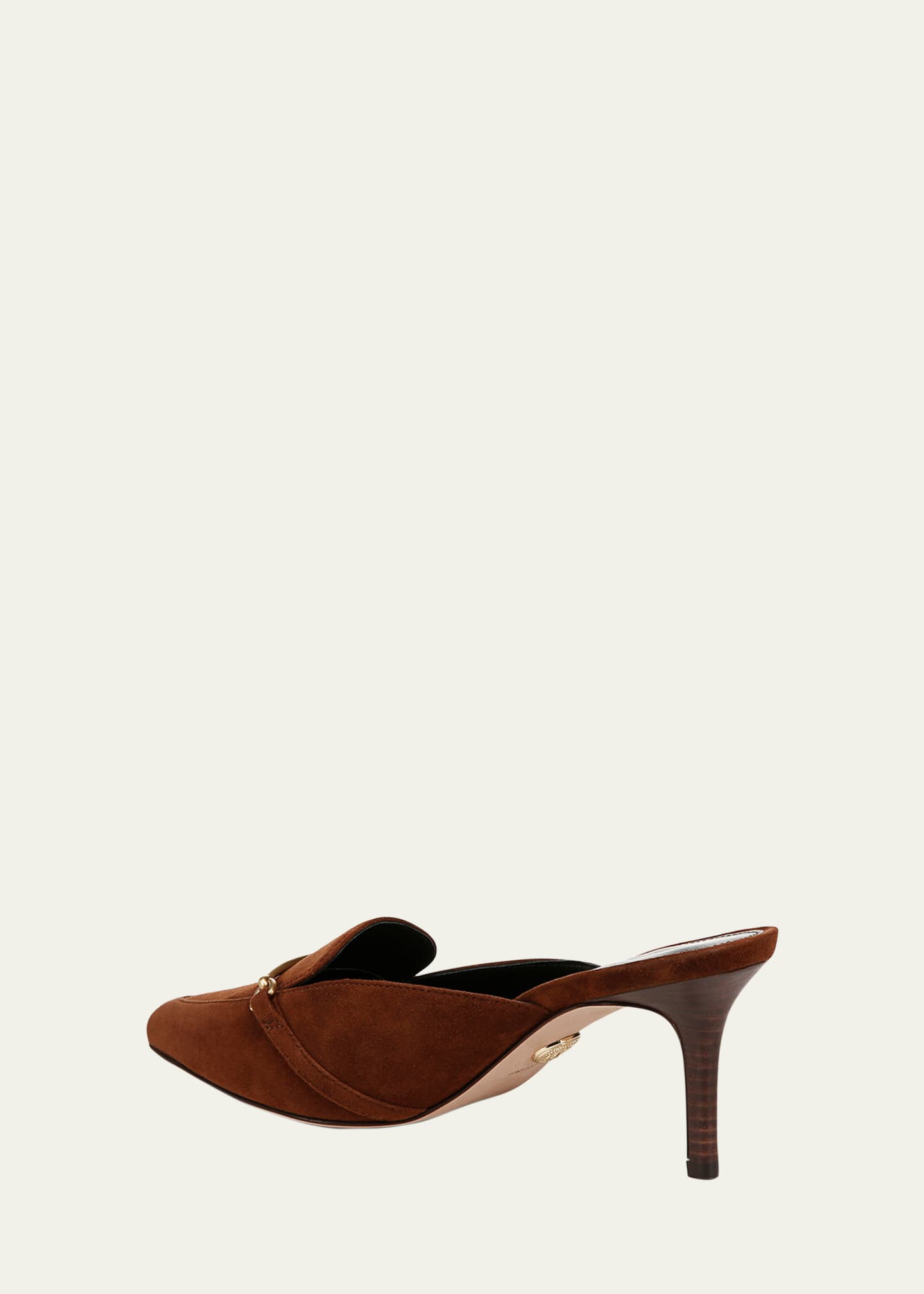 Veronica Beard Leslie Heeled Suede Mules Image 3 of 5