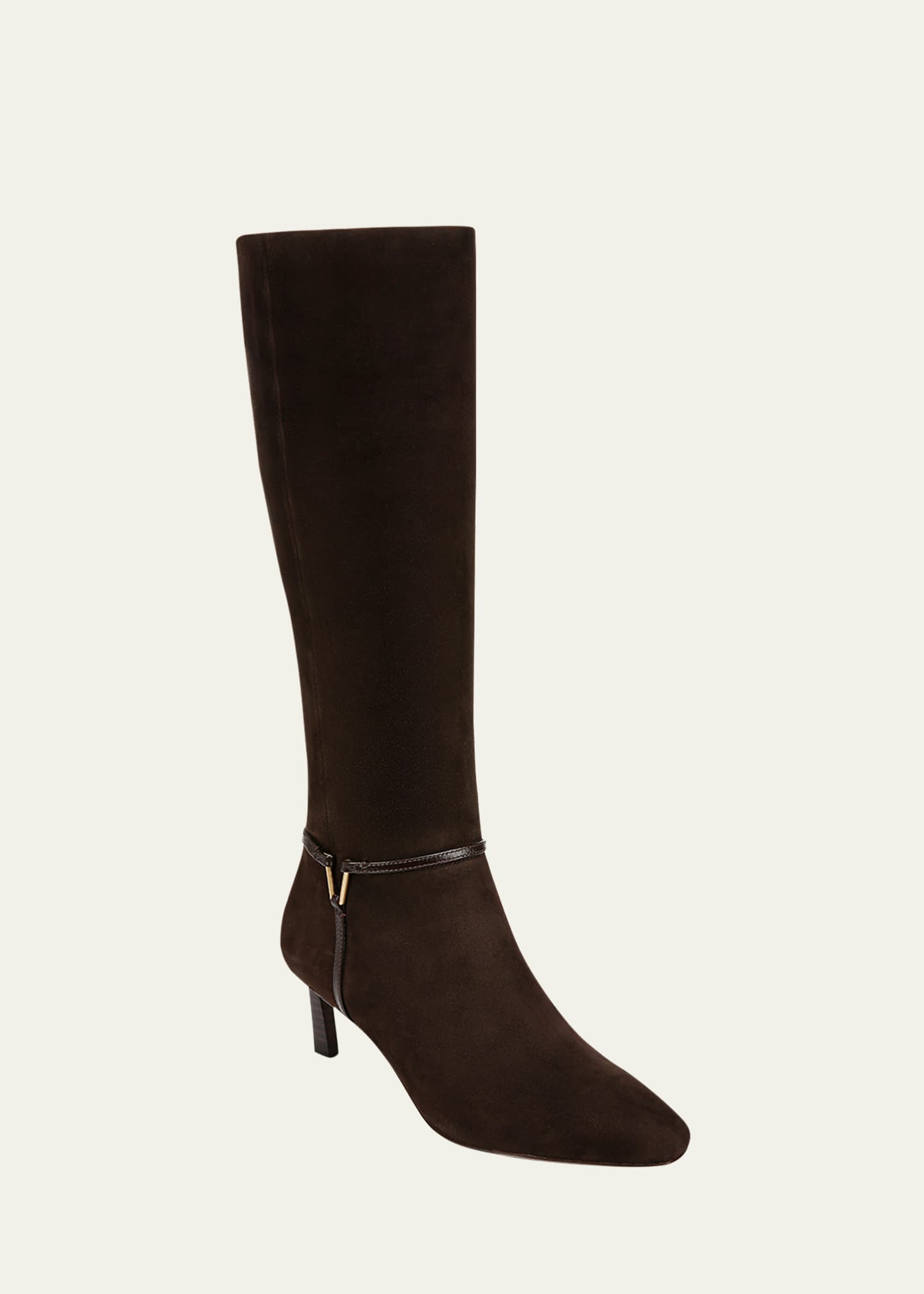 Veronica Beard Kenzie Suede Harness Boots Image 2 of 4