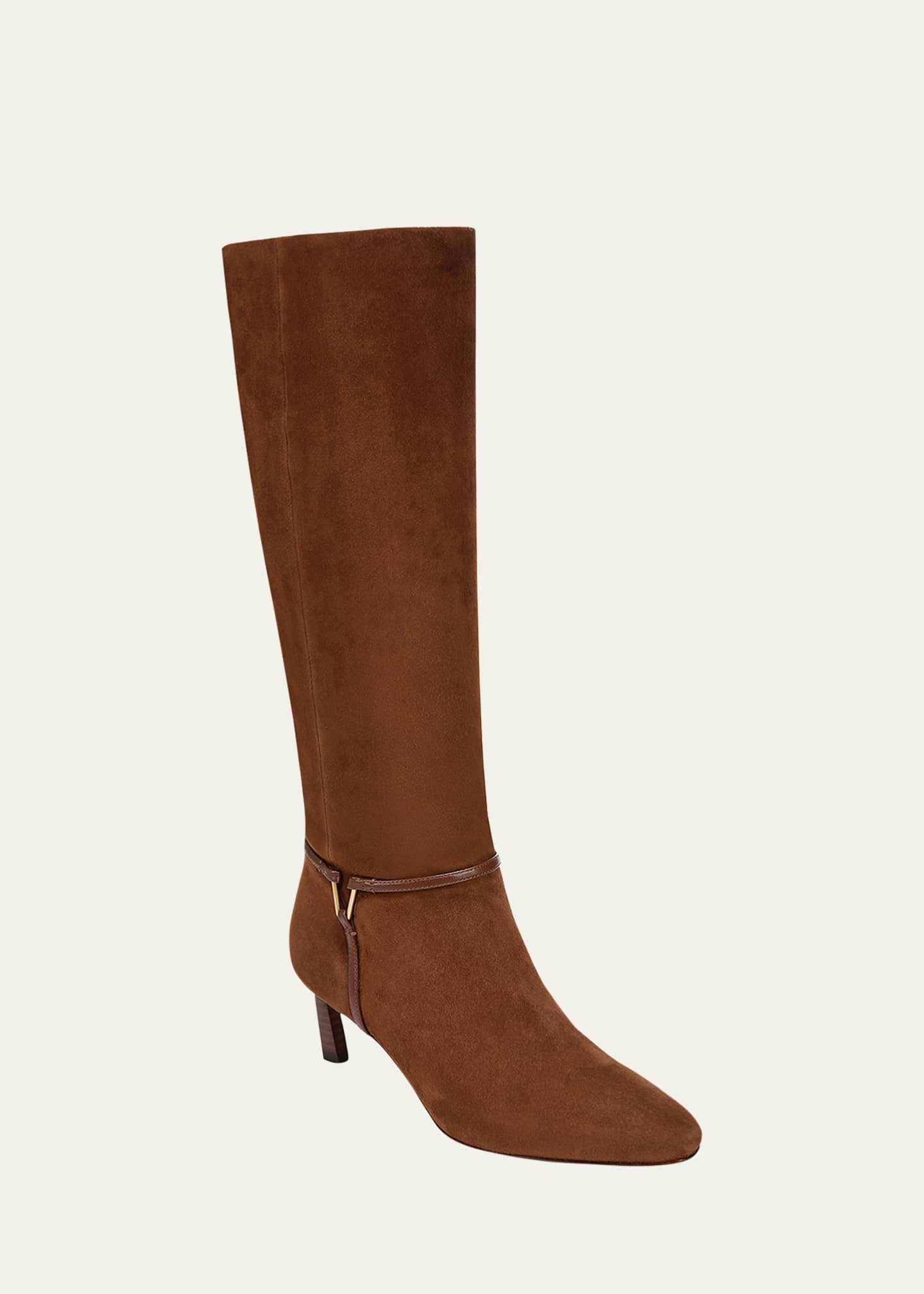 Veronica Beard Kenzie Suede Harness Boots Image 2 of 4