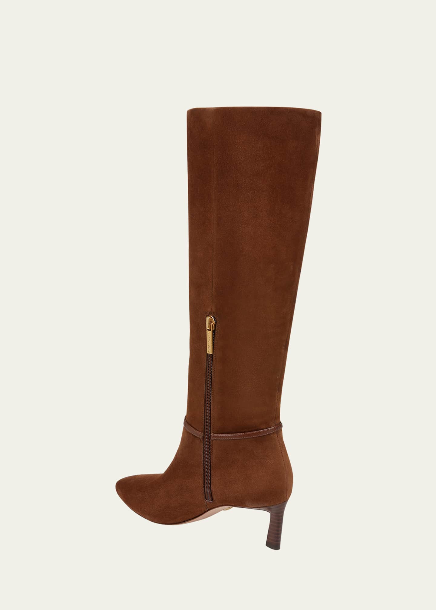 Veronica Beard Kenzie Suede Harness Boots Image 3 of 4