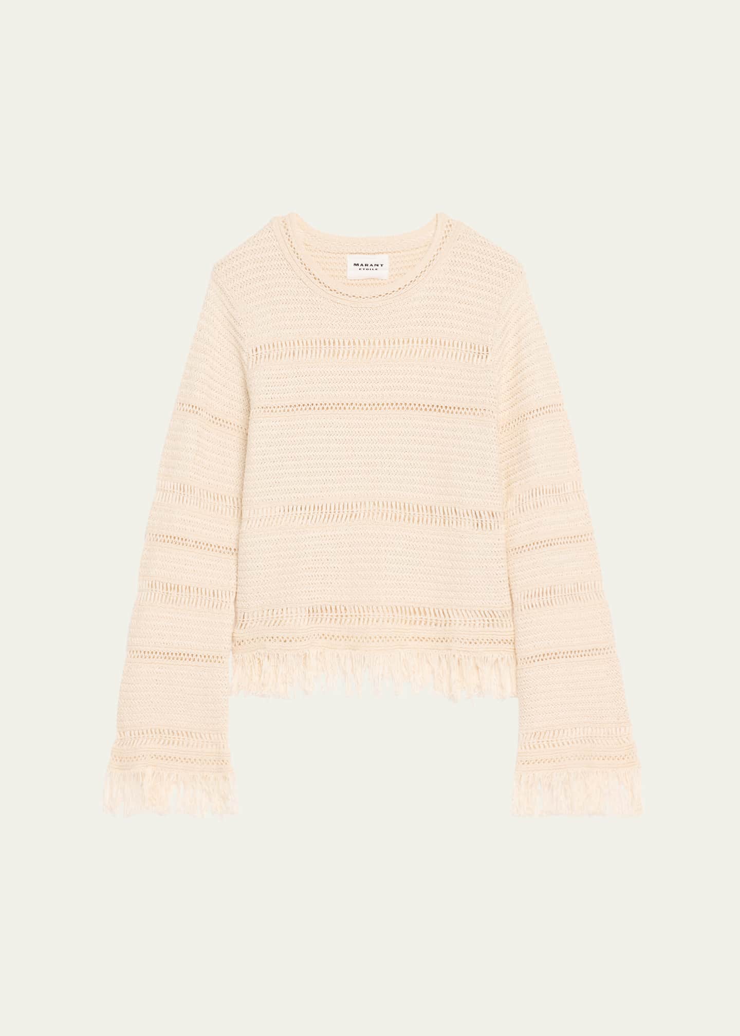 Etoile Isabel Marant Azilis Crewneck Fringe Sweater Image 1 of 5