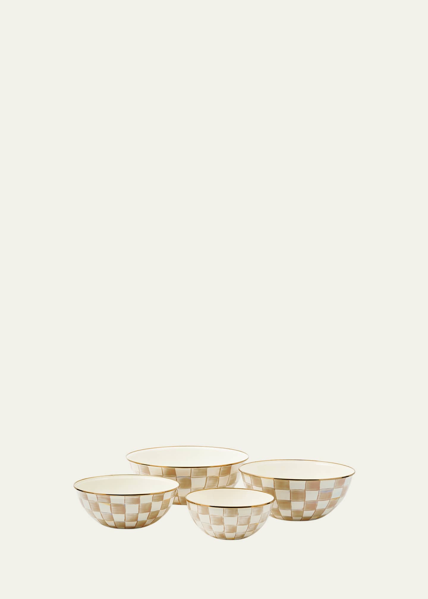 MacKenzie-Childs Mocha Check Small Everyday Bowl - Bergdorf Goodman
