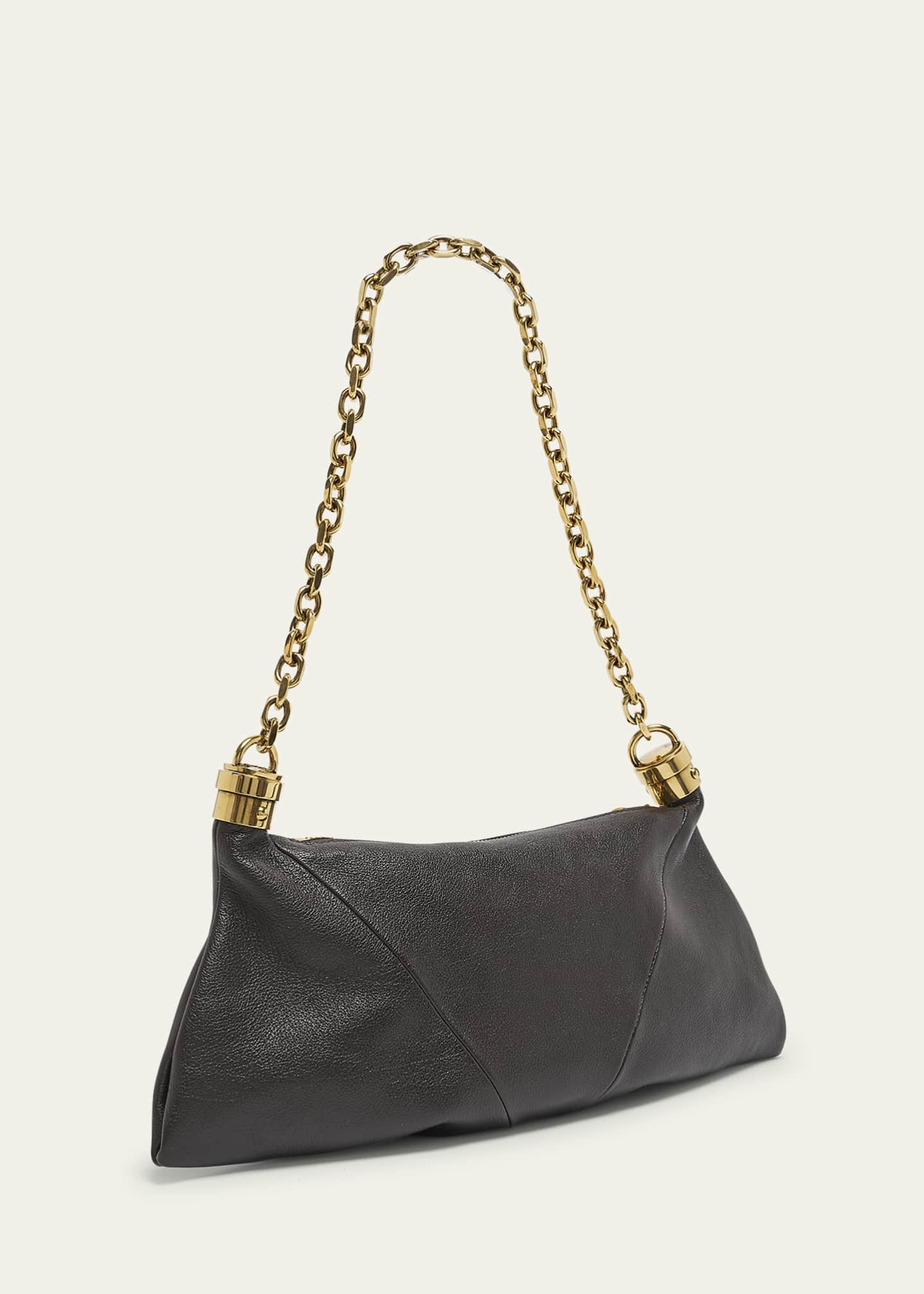 Chloe Small Foulard Tassel Shoulder Bag in Buffalo Leather Image 3 of 6