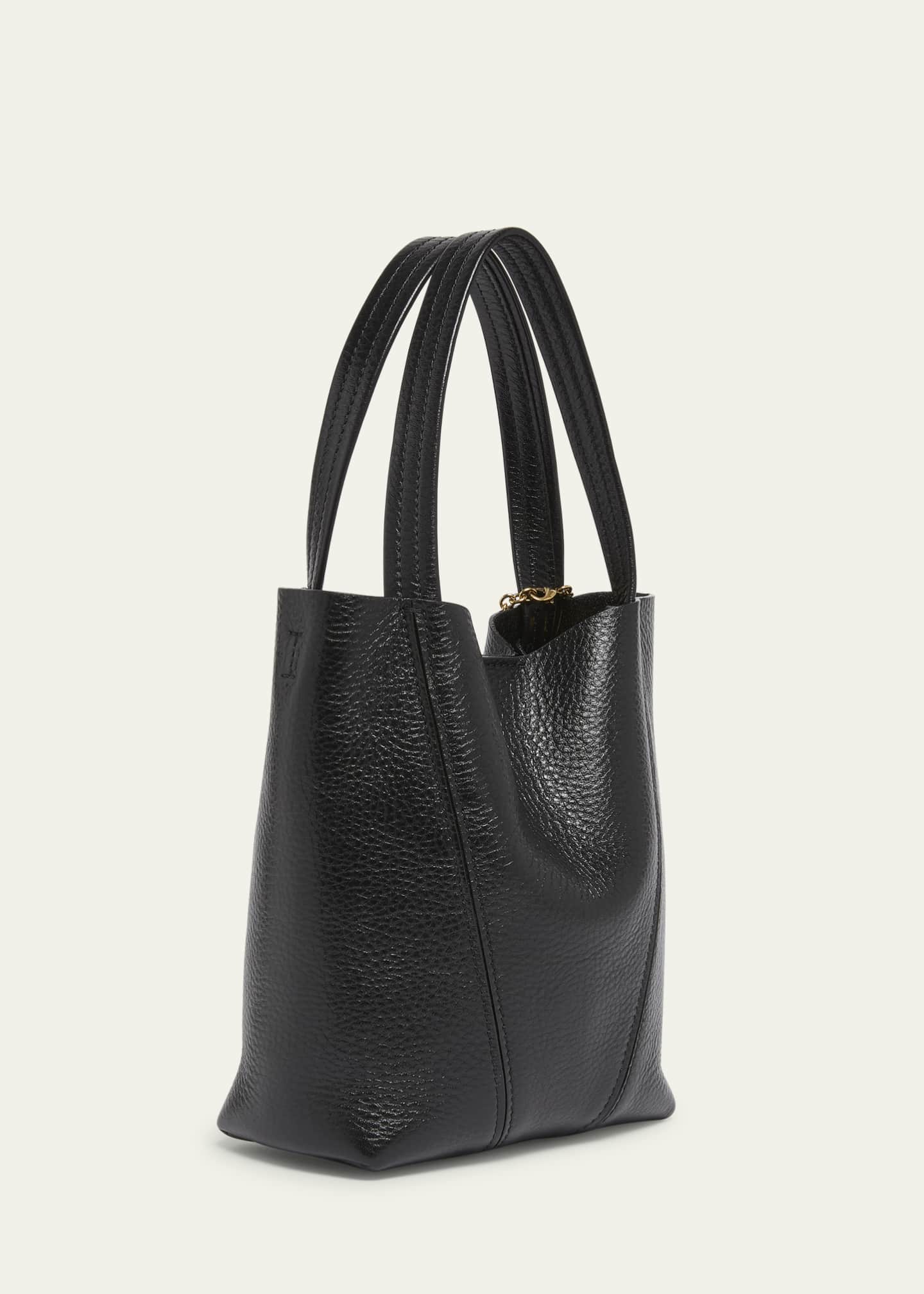 Chloe Spin Mini Tote Bag in Grained Calfskin Image 3 of 6
