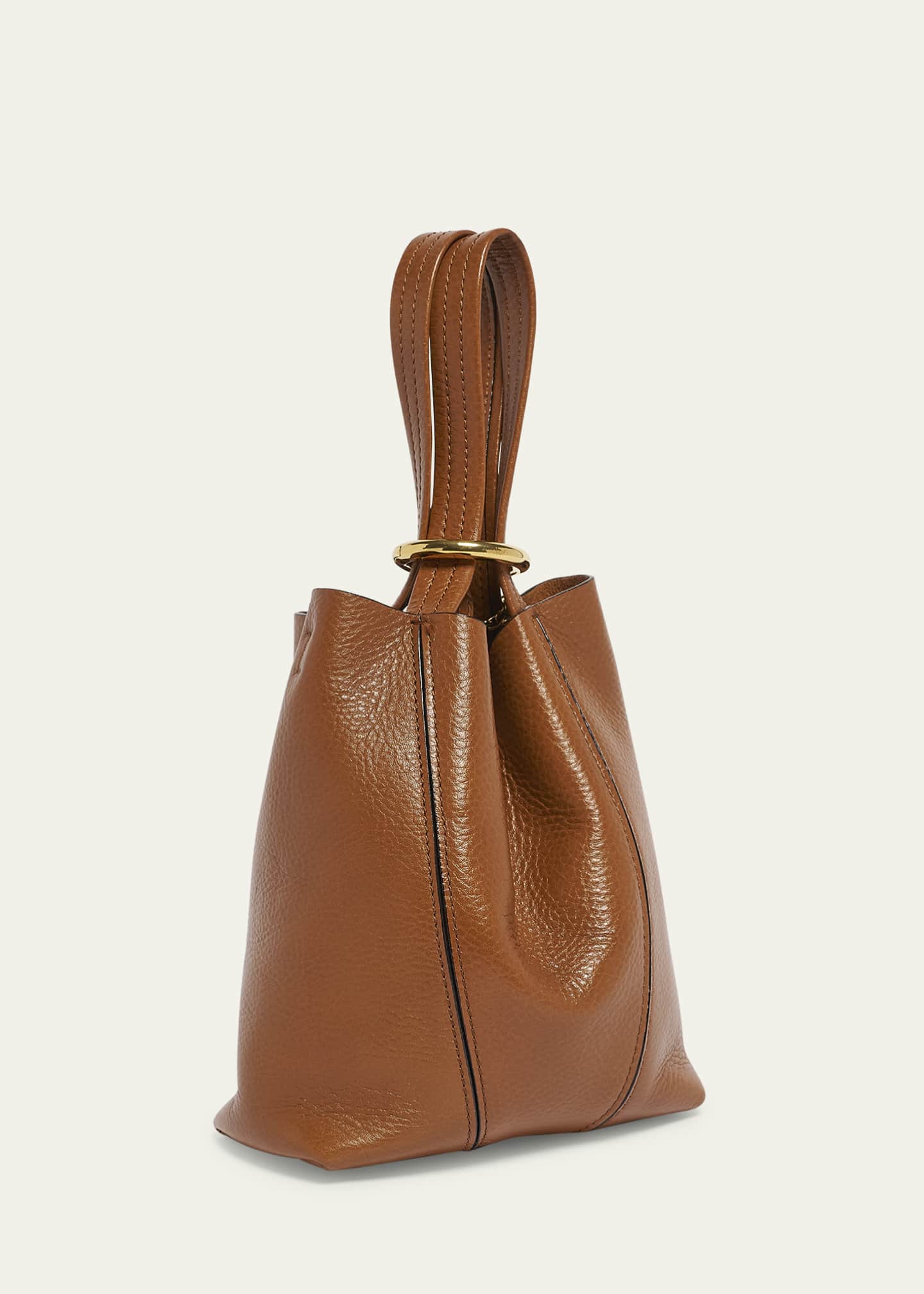 Chloe Spin Mini Tote Bag in Grained Calfskin Image 3 of 6