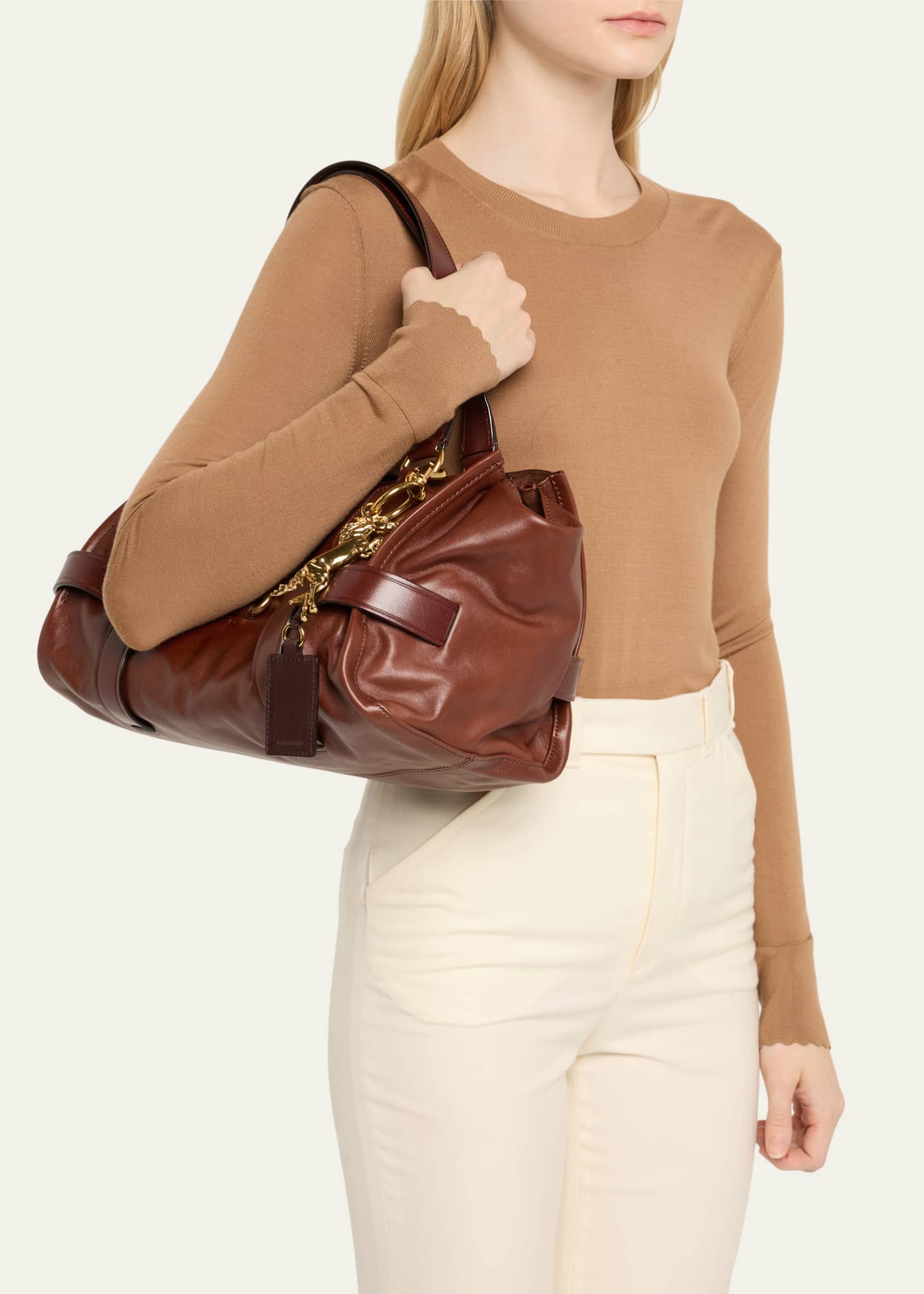 Chloe Kerala 25 Shoulder Bag in Vegetable Tanned Leather Image 2 of 5