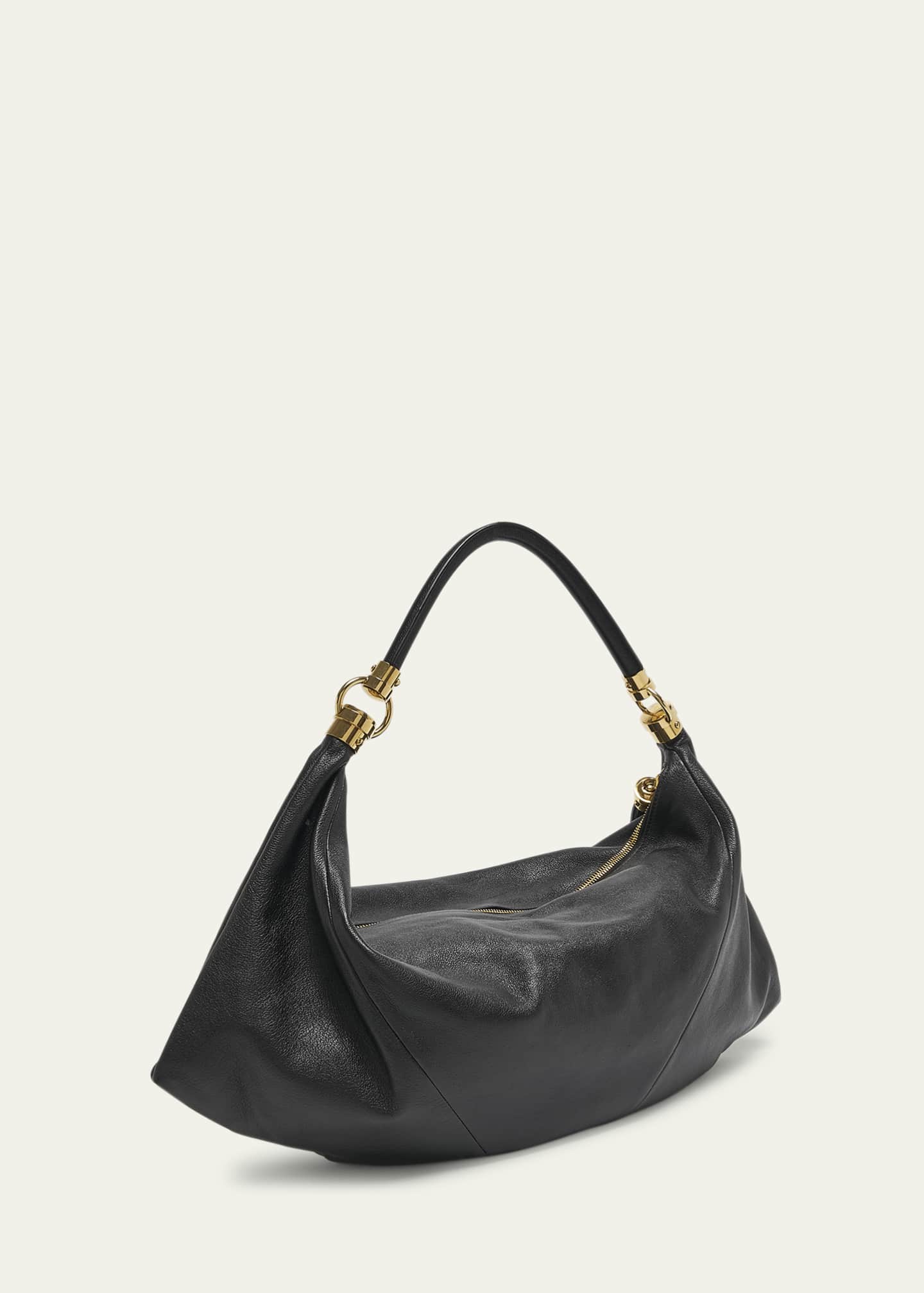 Chloe Foulard Tassel Shoulder Bag in Buffalo Leather Image 3 of 5