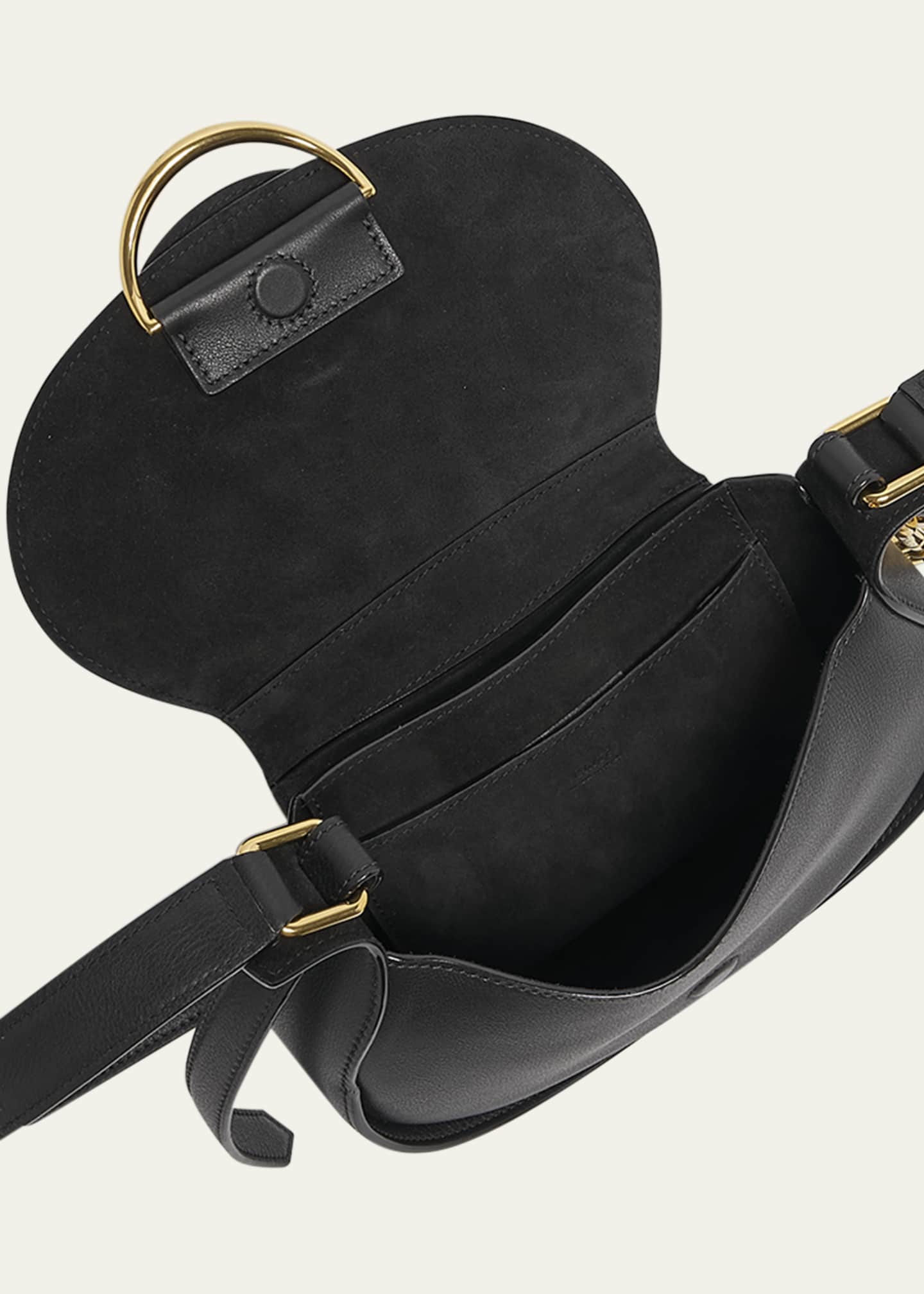 Chloe Ride Small Flap Crossbody Bag in Calfskin Image 4 of 6