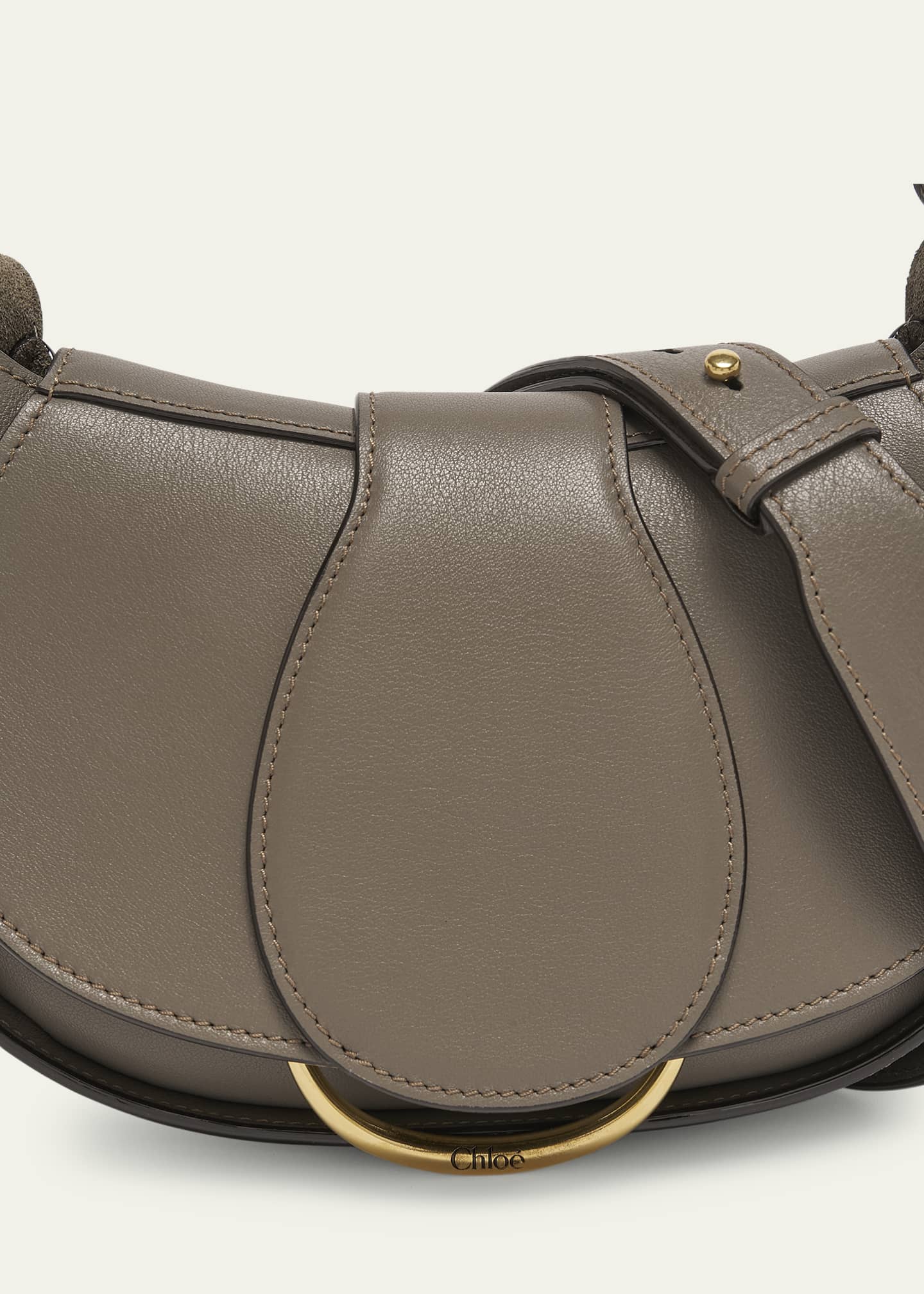 Chloe Ride Small Flap Crossbody Bag in Calfskin Image 6 of 6
