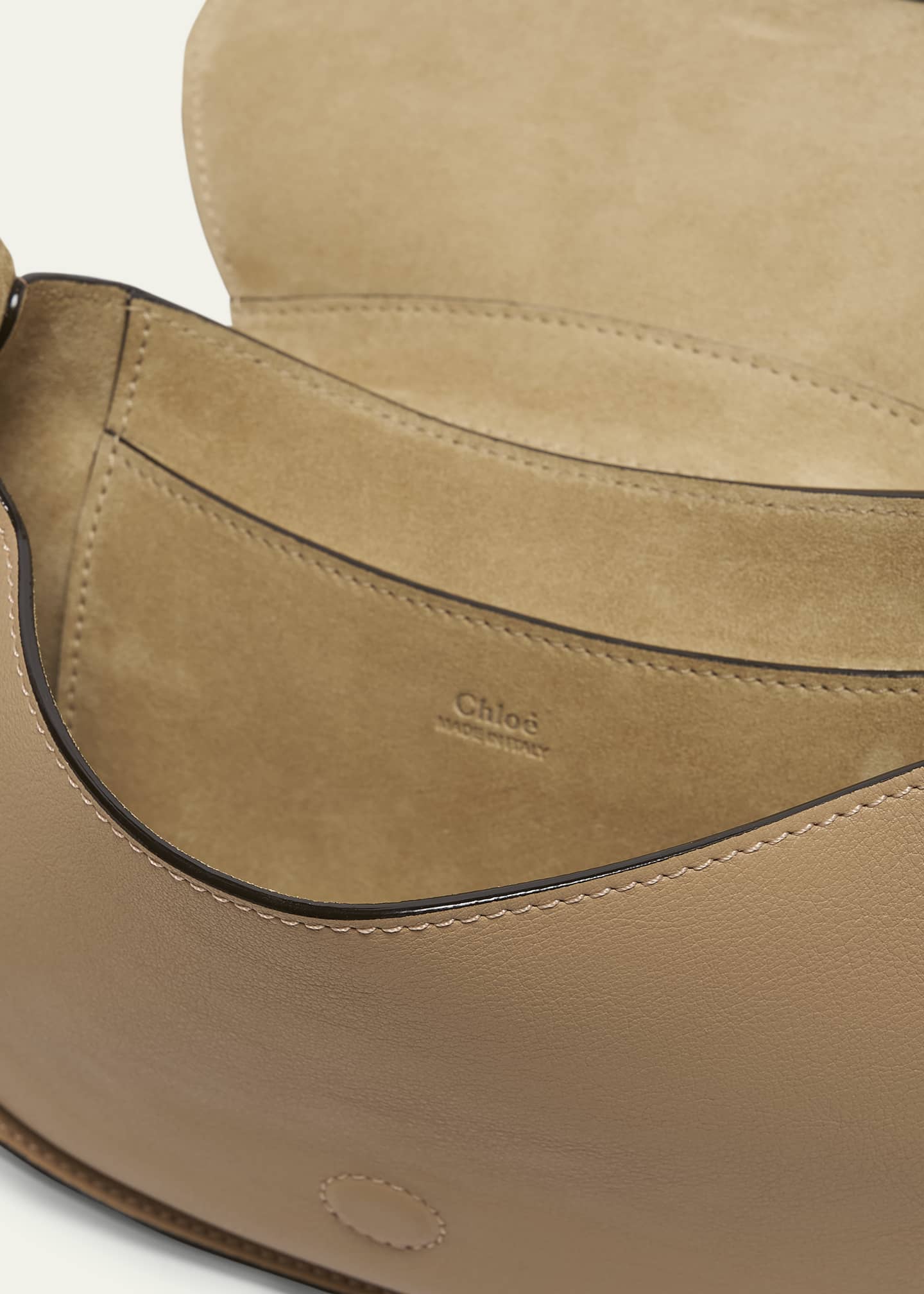 Chloe Ride Small Flap Crossbody Bag in Calfskin Image 4 of 6
