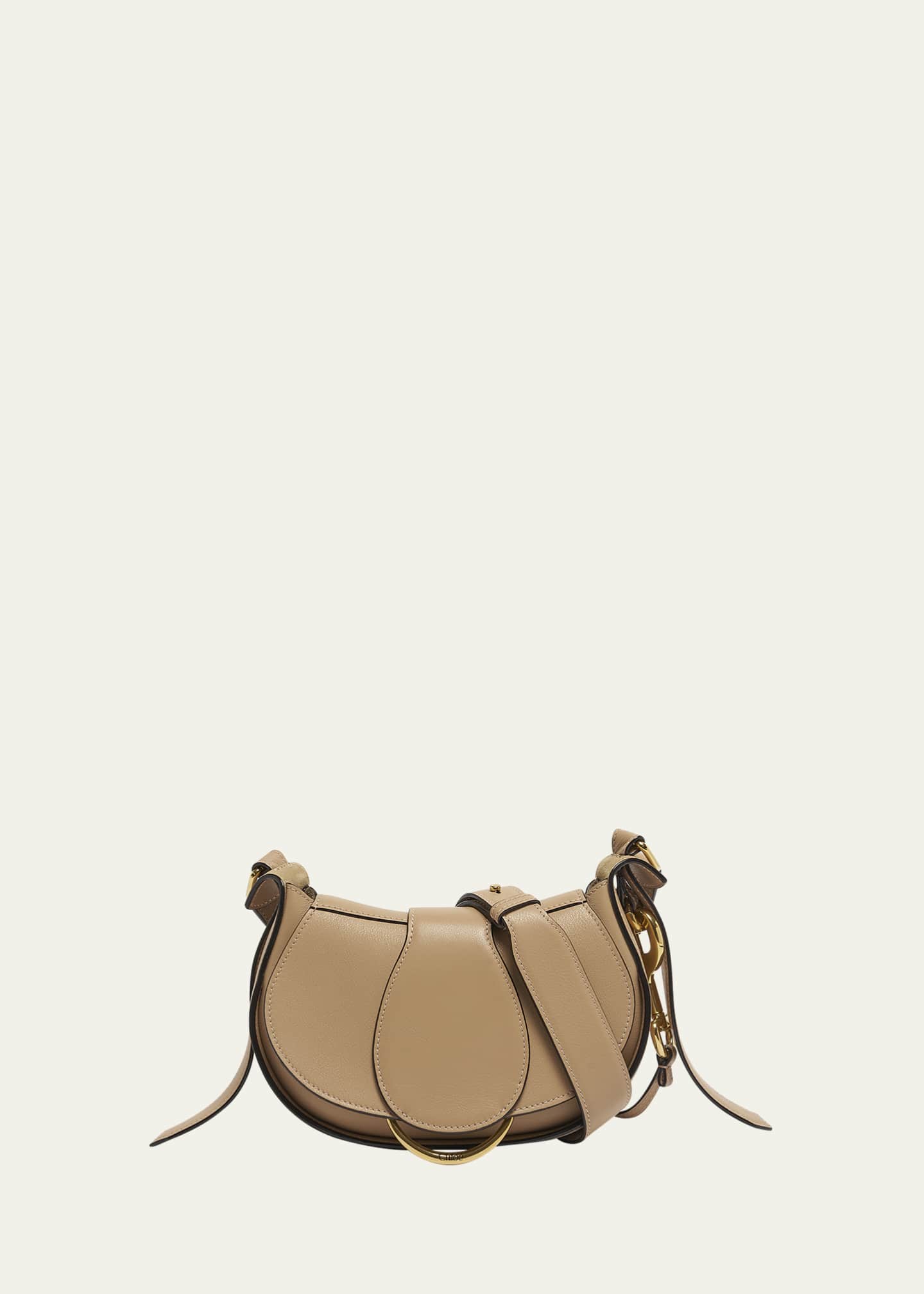 Chloe Ride Small Flap Crossbody Bag in Calfskin Image 1 of 6
