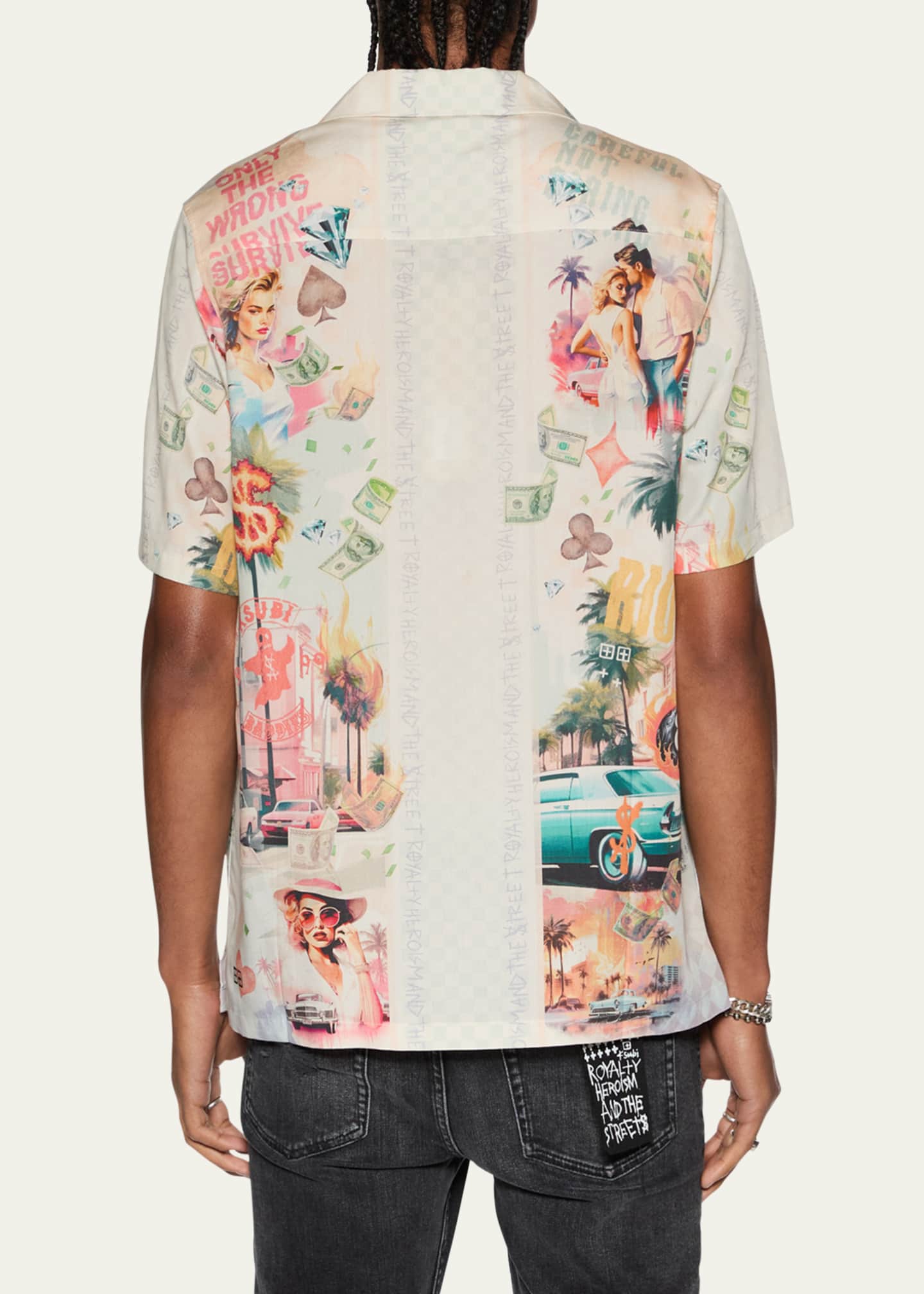 Ksubi Men's World Order Graphic Camp Shirt Image 3 of 5