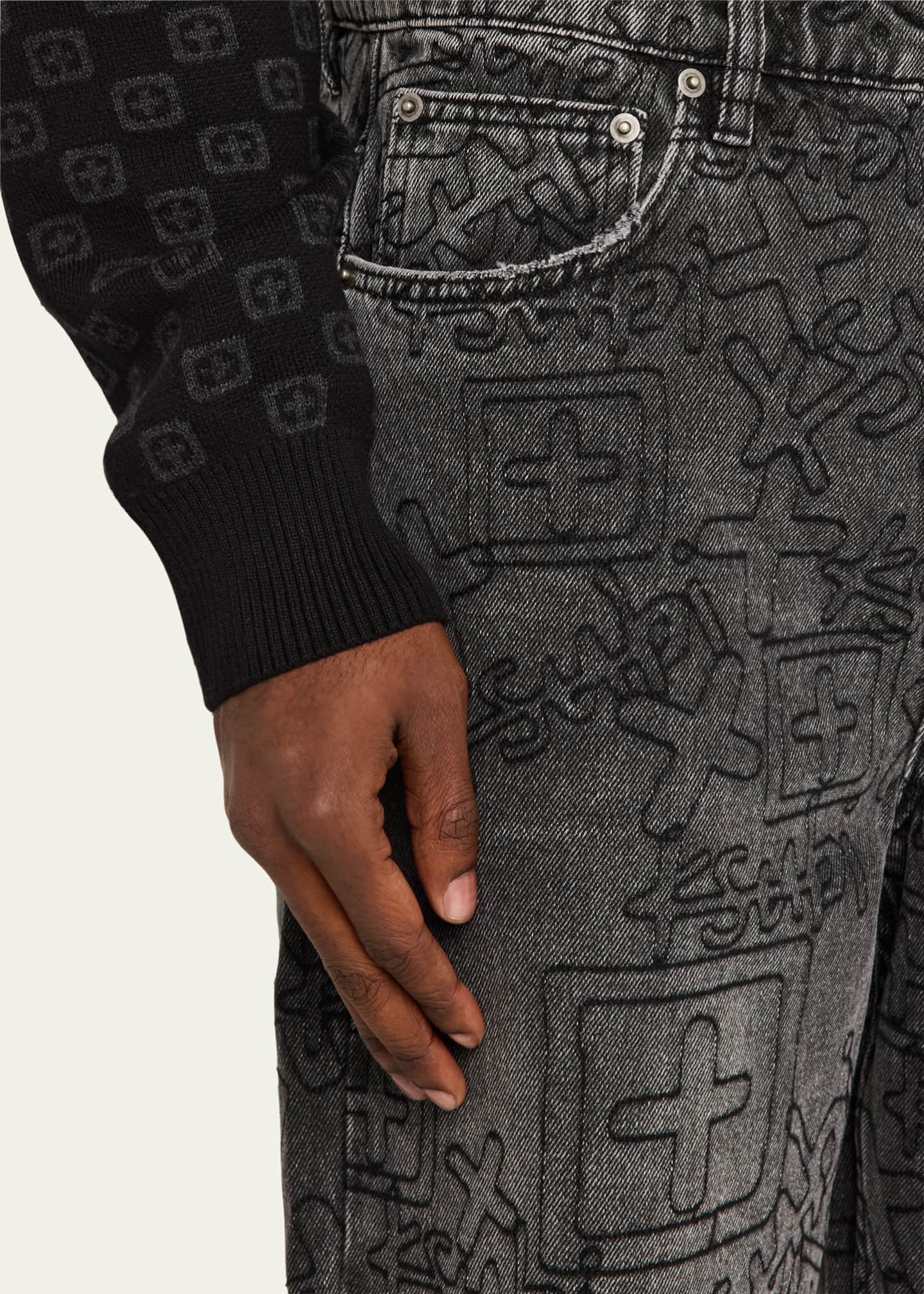 Ksubi Men's Maxx Stencil Stitch Jeans Image 5 of 5