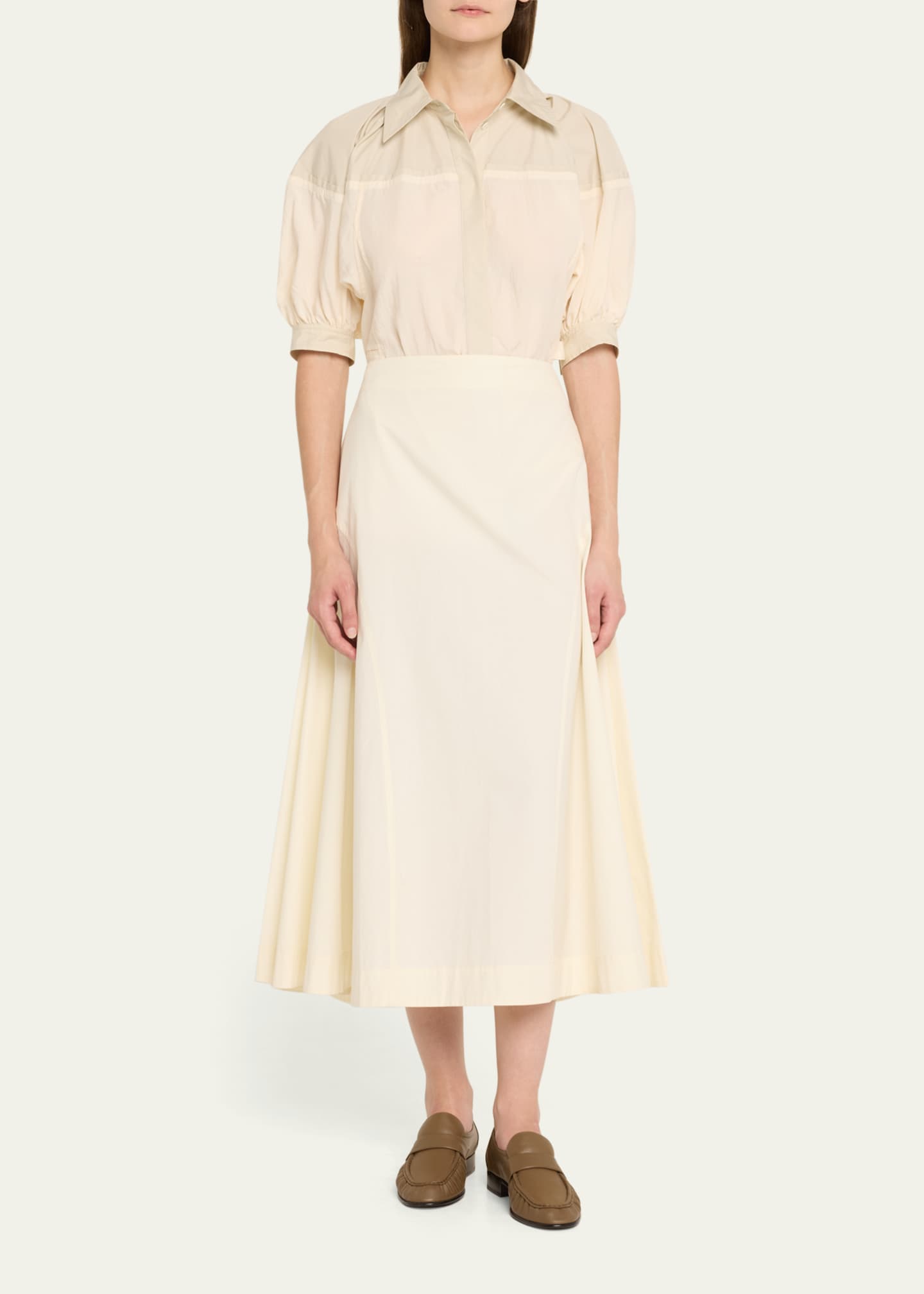 3.1 Phillip Lim Lantern-Sleeve Shirt Image 2 of 5