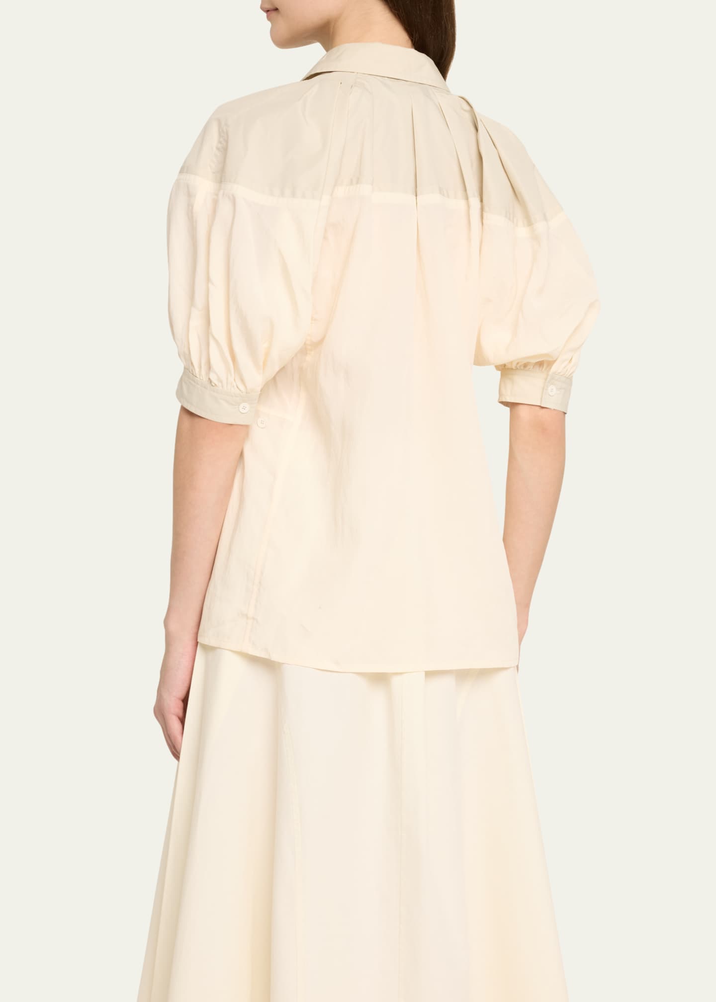 3.1 Phillip Lim Lantern-Sleeve Shirt Image 3 of 5