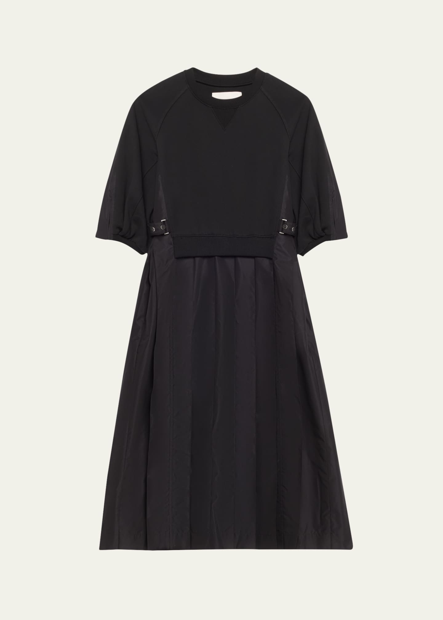 3.1 Phillip Lim Pleated Combo Sweatshirt Midi Dress Image 1 of 5