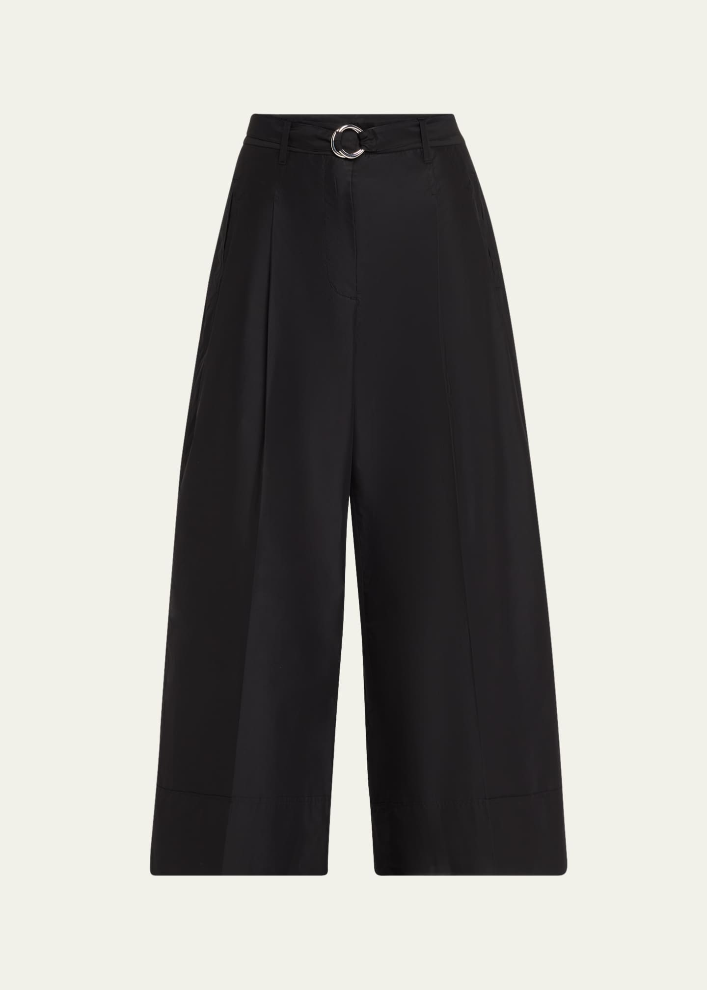 3.1 Phillip Lim Cropped Wide-Leg Pants with Belt Image 1 of 5