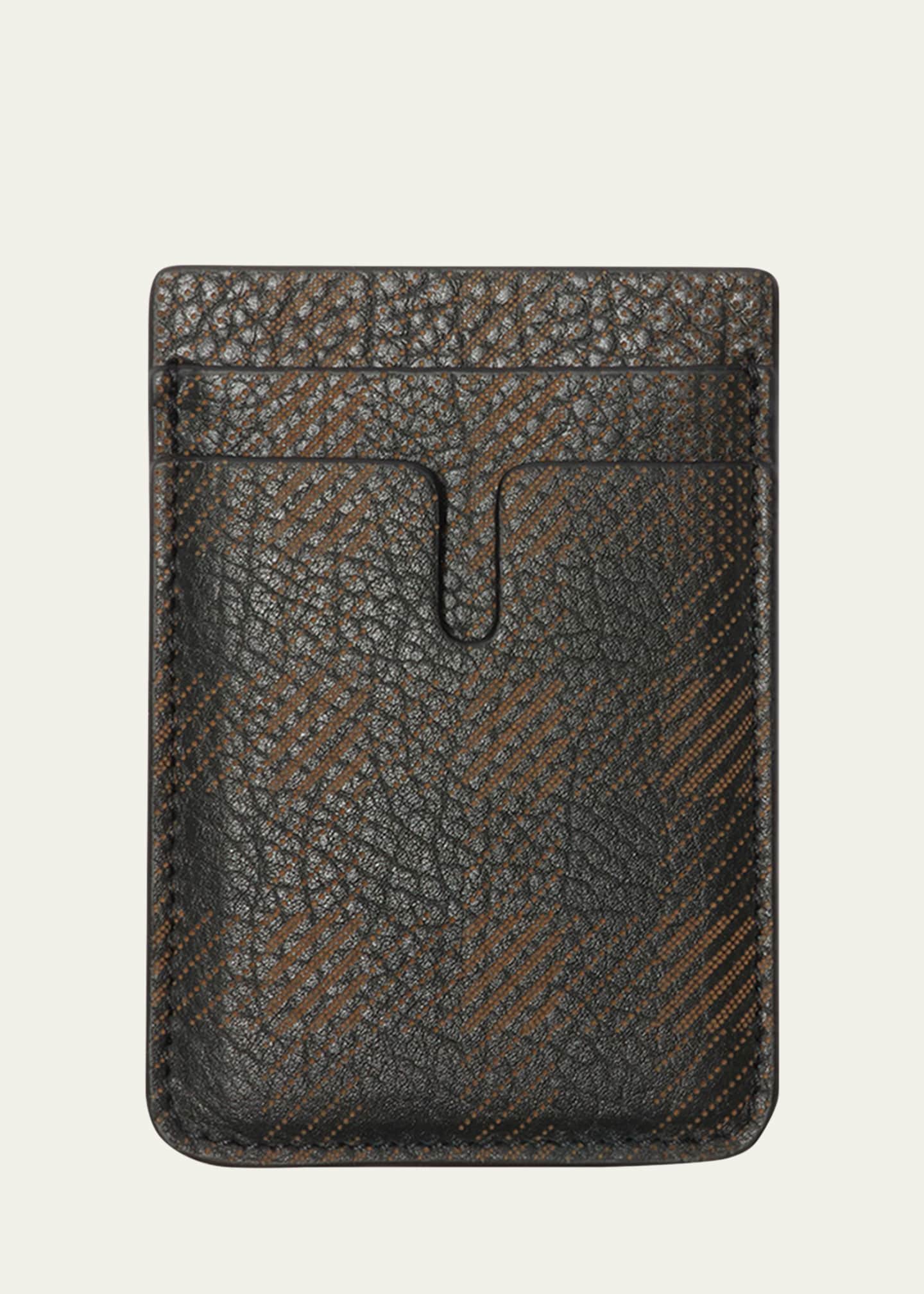 Burberry Men's Leather Magnetic Card Holder Image 1 of 2