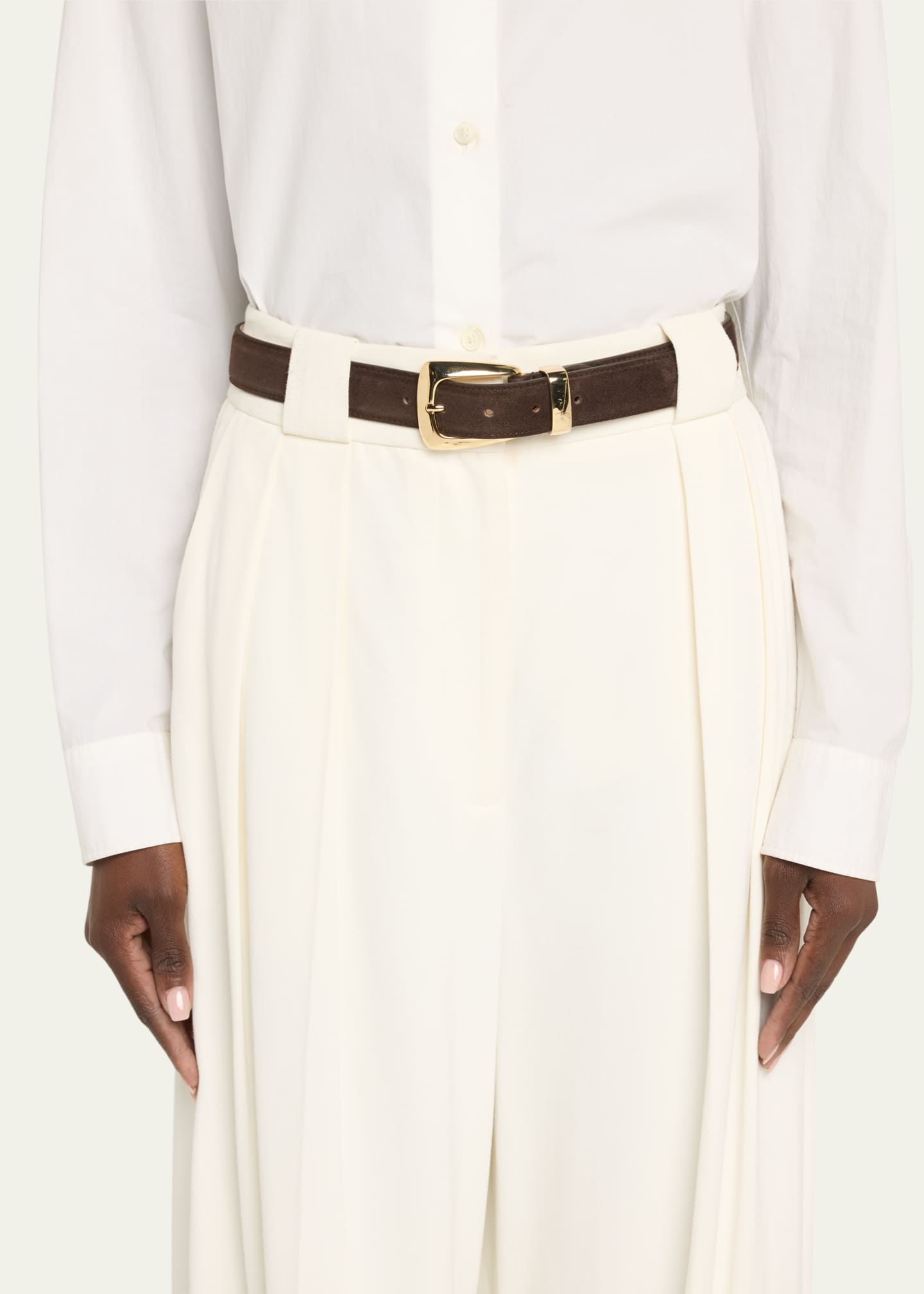 Khaite Benny Suede Belt Image 2 of 2