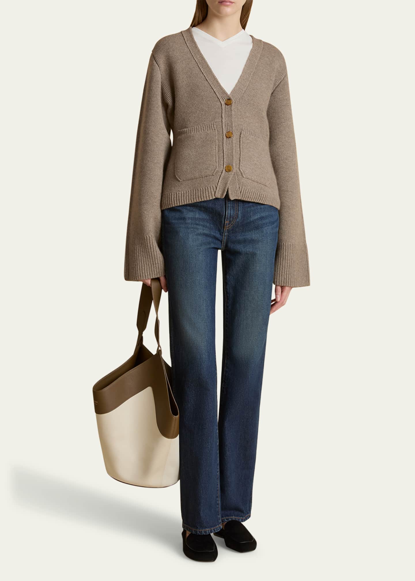 Khaite Danielle Straight Leg Jeans Image 2 of 5
