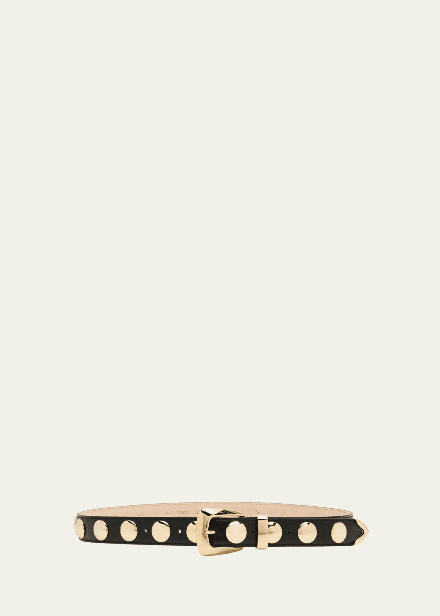 Khaite Benny Leather Studded Belt Image 1 of 2