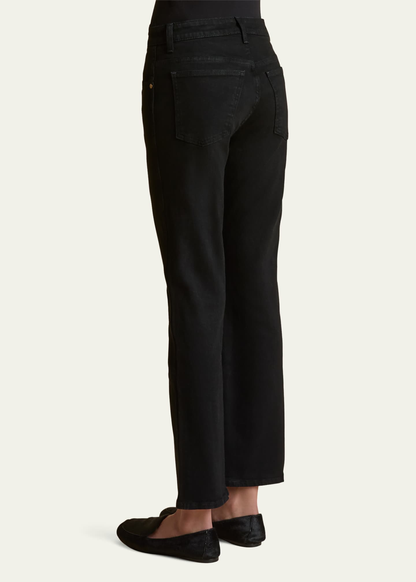 Khaite Vivian Straight-Leg Ankle Jeans Image 3 of 5