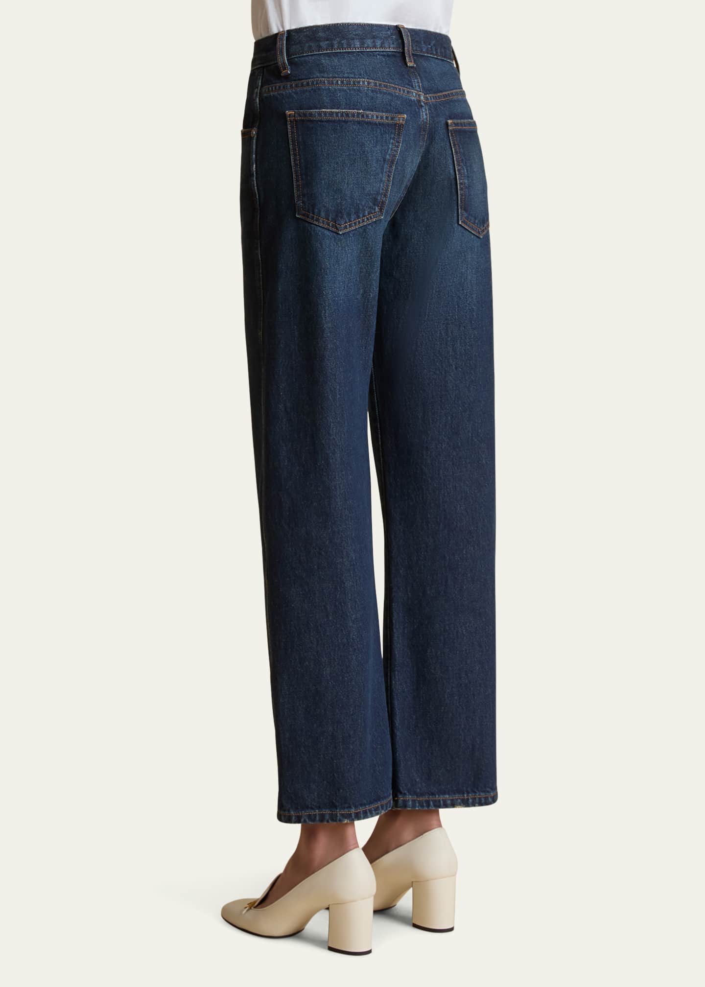 Khaite Kerrie Crop Wide Leg Jeans Image 2 of 4