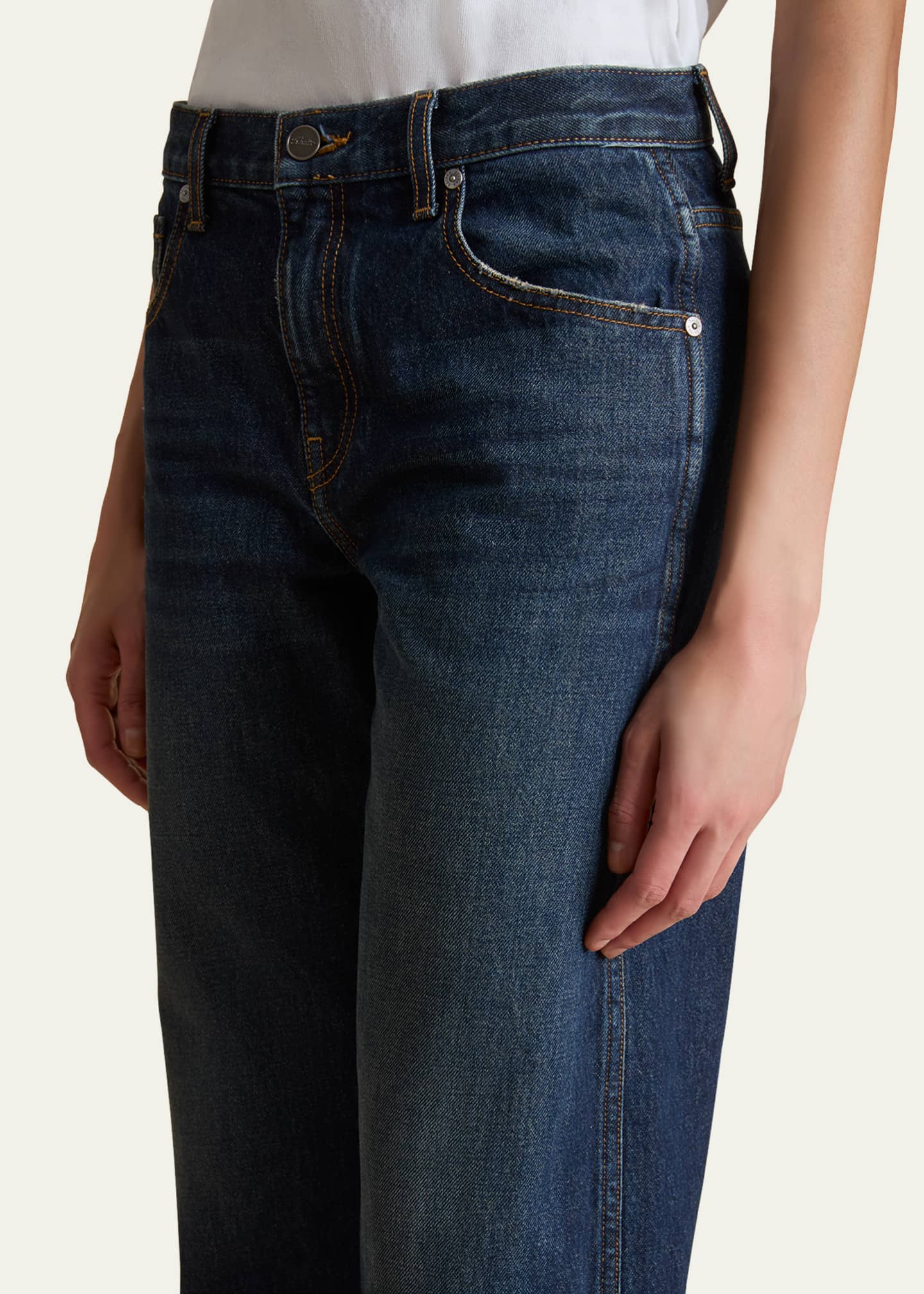Khaite Kerrie Crop Wide Leg Jeans Image 4 of 4