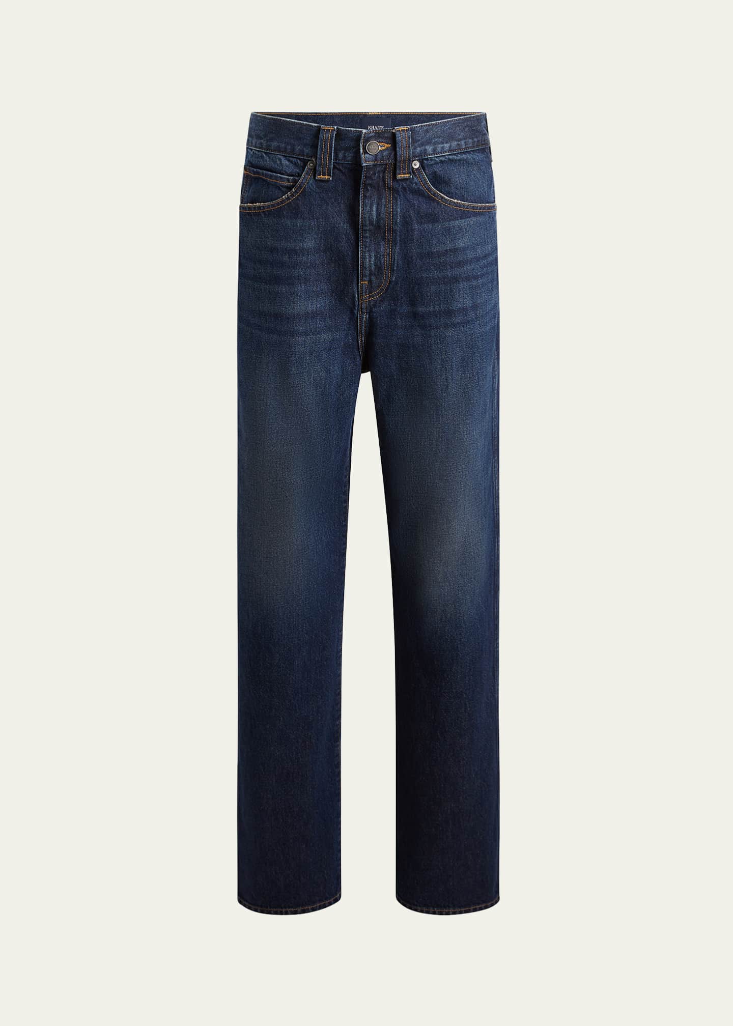 Khaite Bonnie Straight-Leg Dark Wash Jeans Image 1 of 5